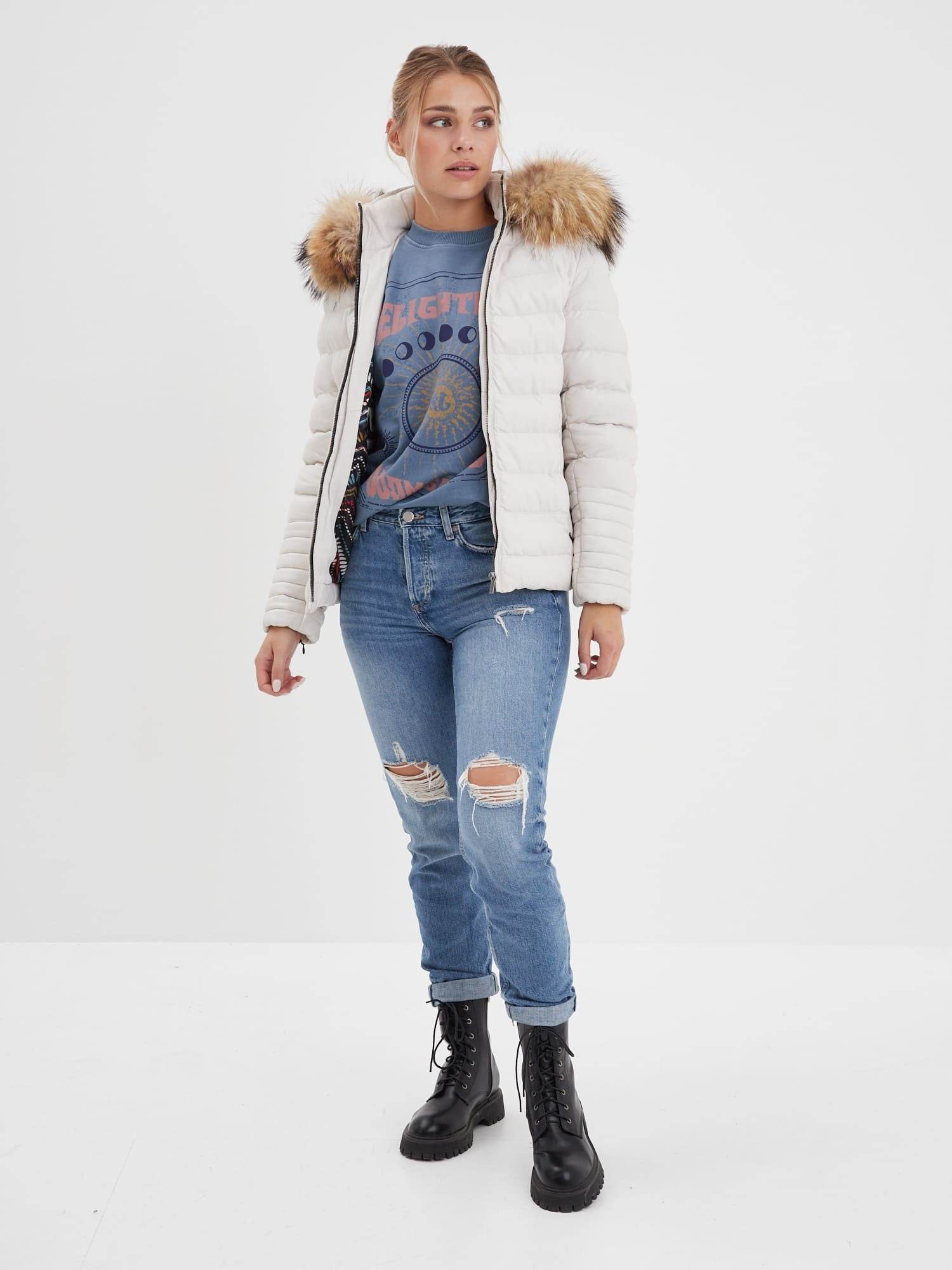 Adela - Doudoune en cuir femme - Image 11