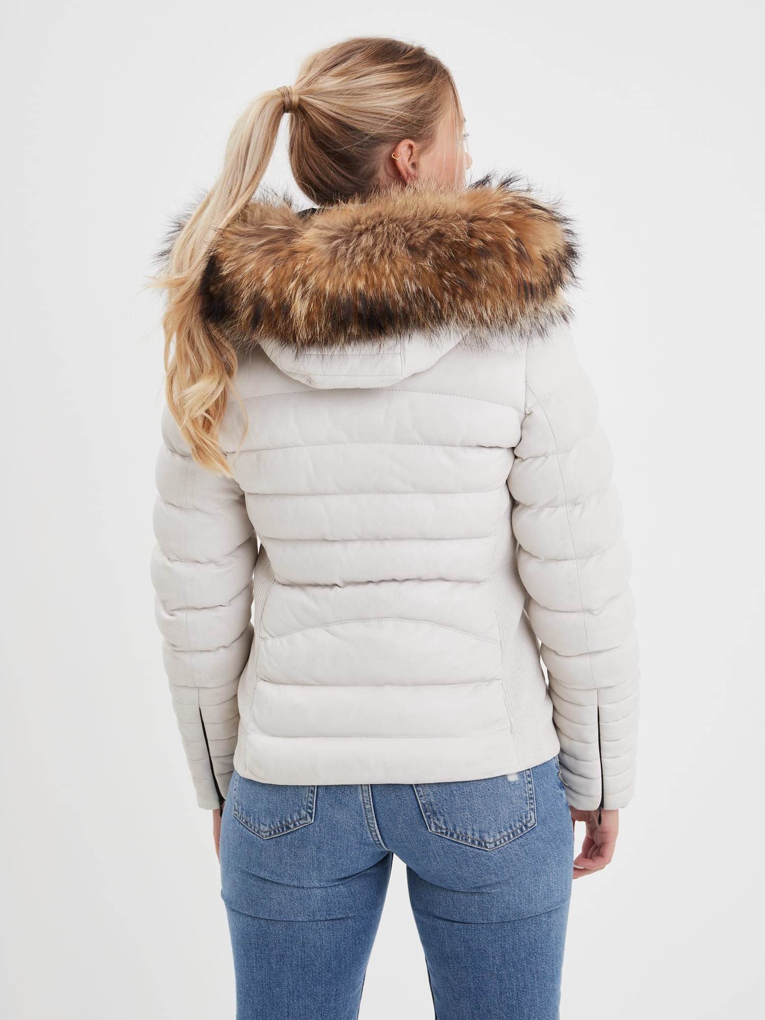 Adela - Doudoune en cuir femme - Image 18