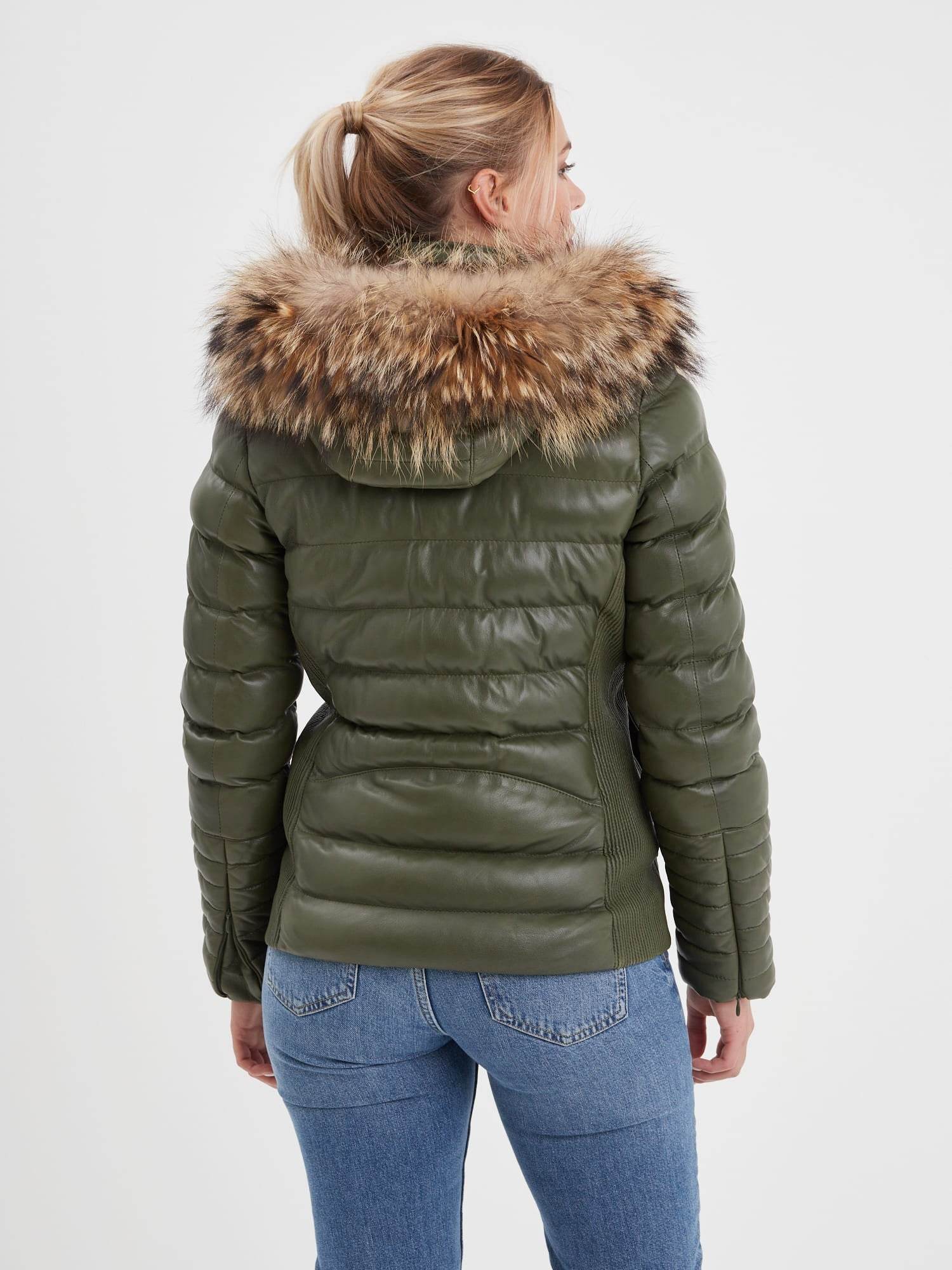 Adela - Doudoune en cuir femme - Image 9