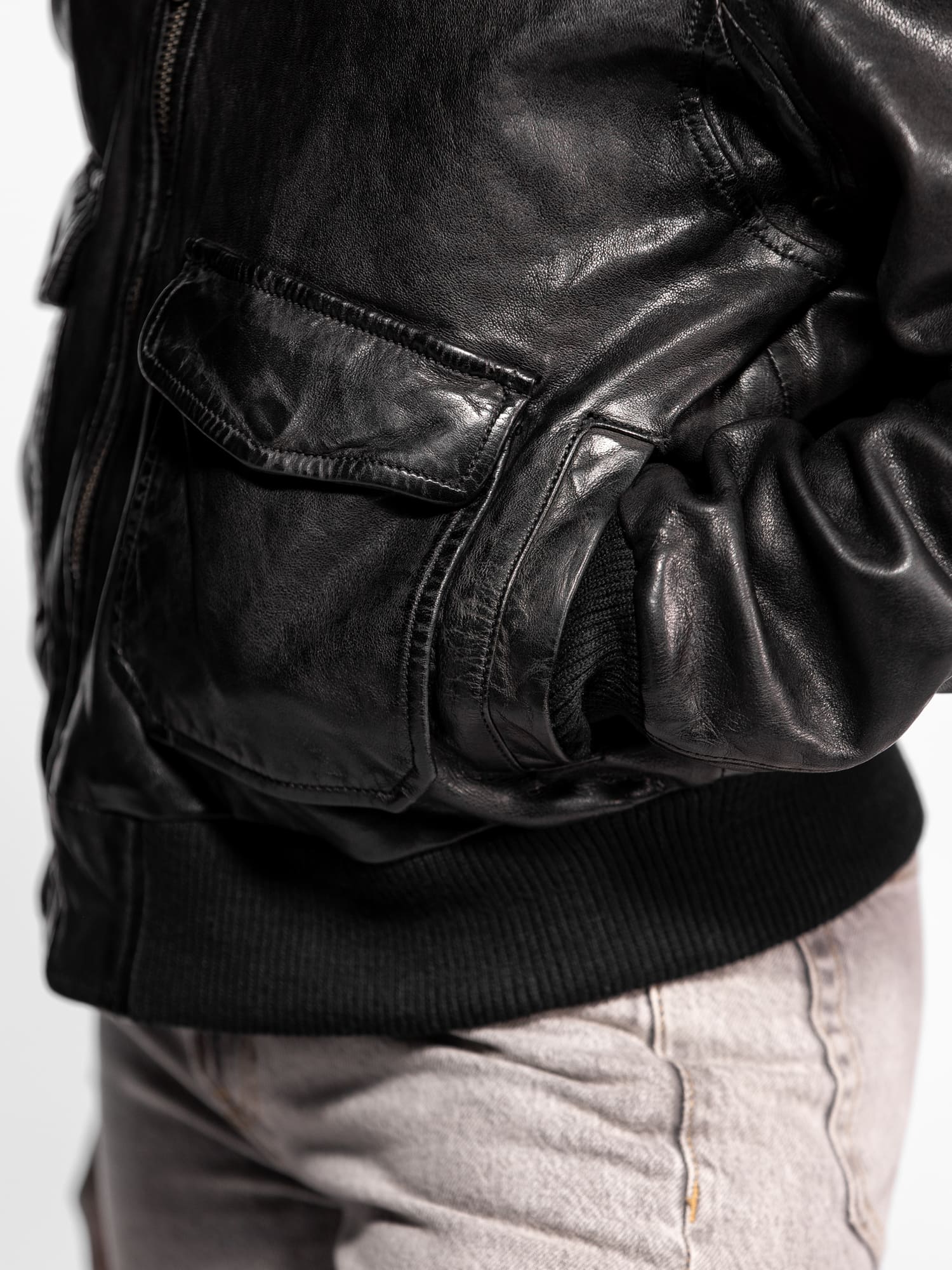 Air pilot - Blouson aviateur cuir femme - Image 11