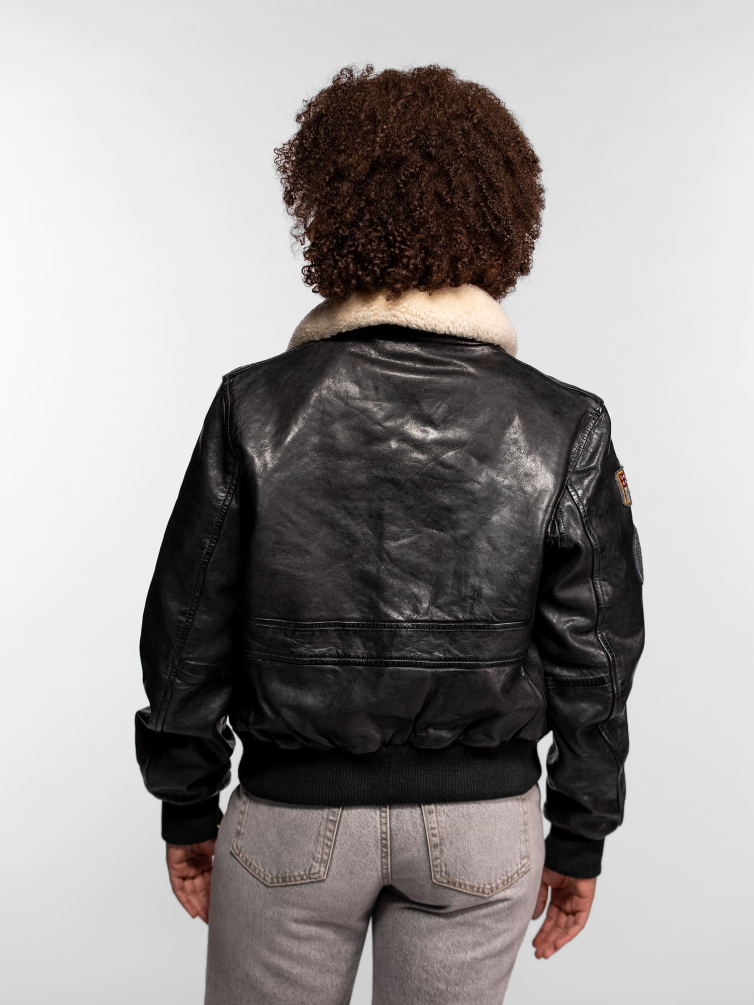 Air pilot - Blouson aviateur cuir femme - Image 13