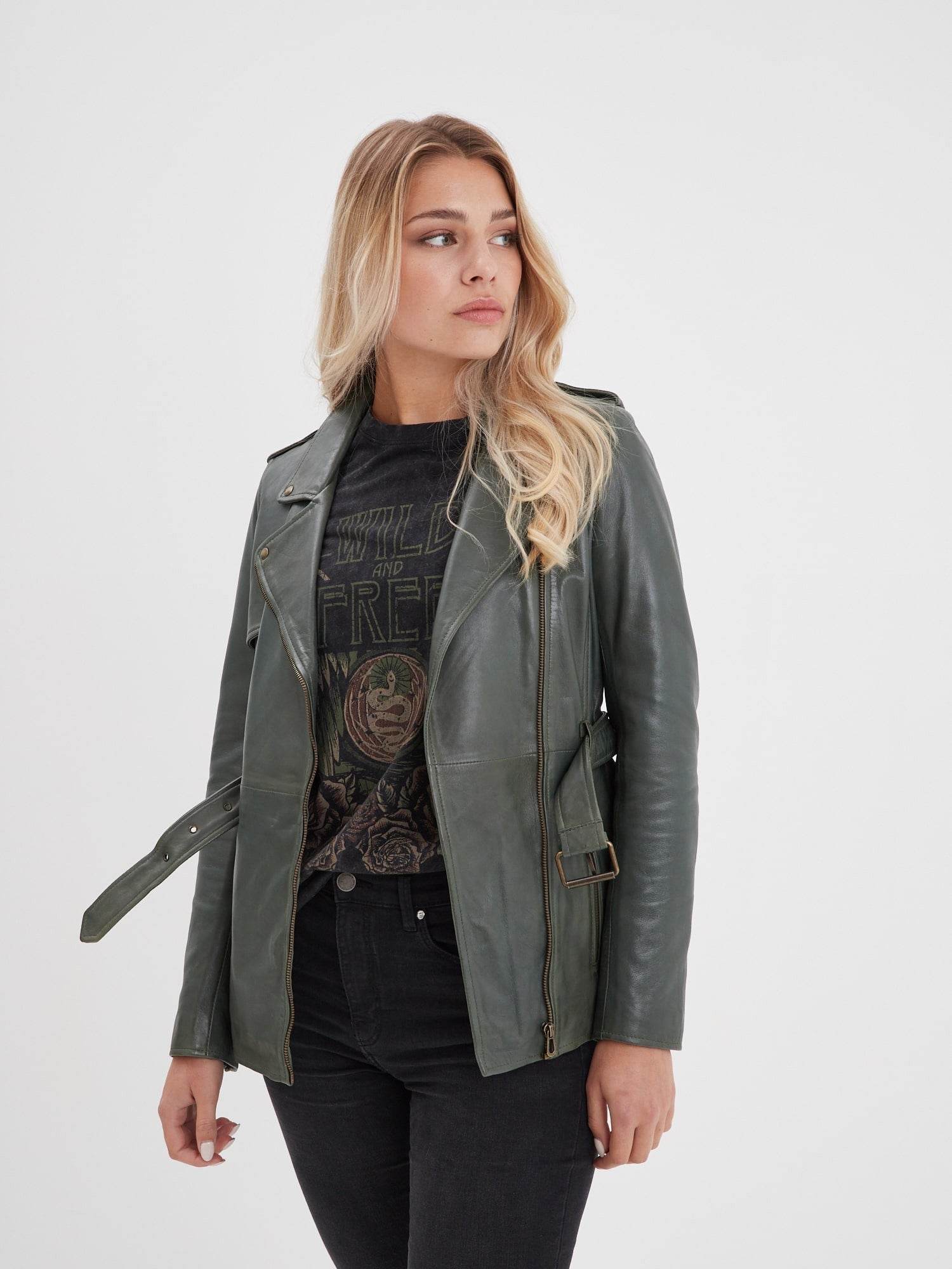 Aliona - Trench en cuir femme - Image 4