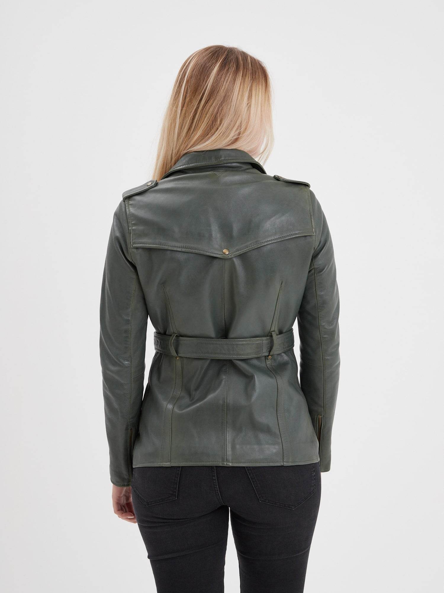 Aliona - Trench en cuir femme - Image 5
