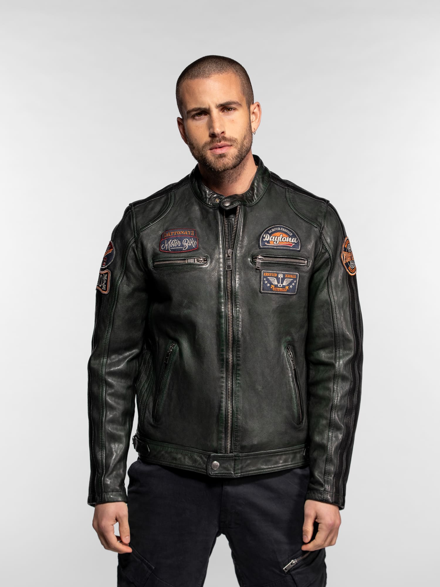 Aniak - Blouson cuir moto vintage - Image 15