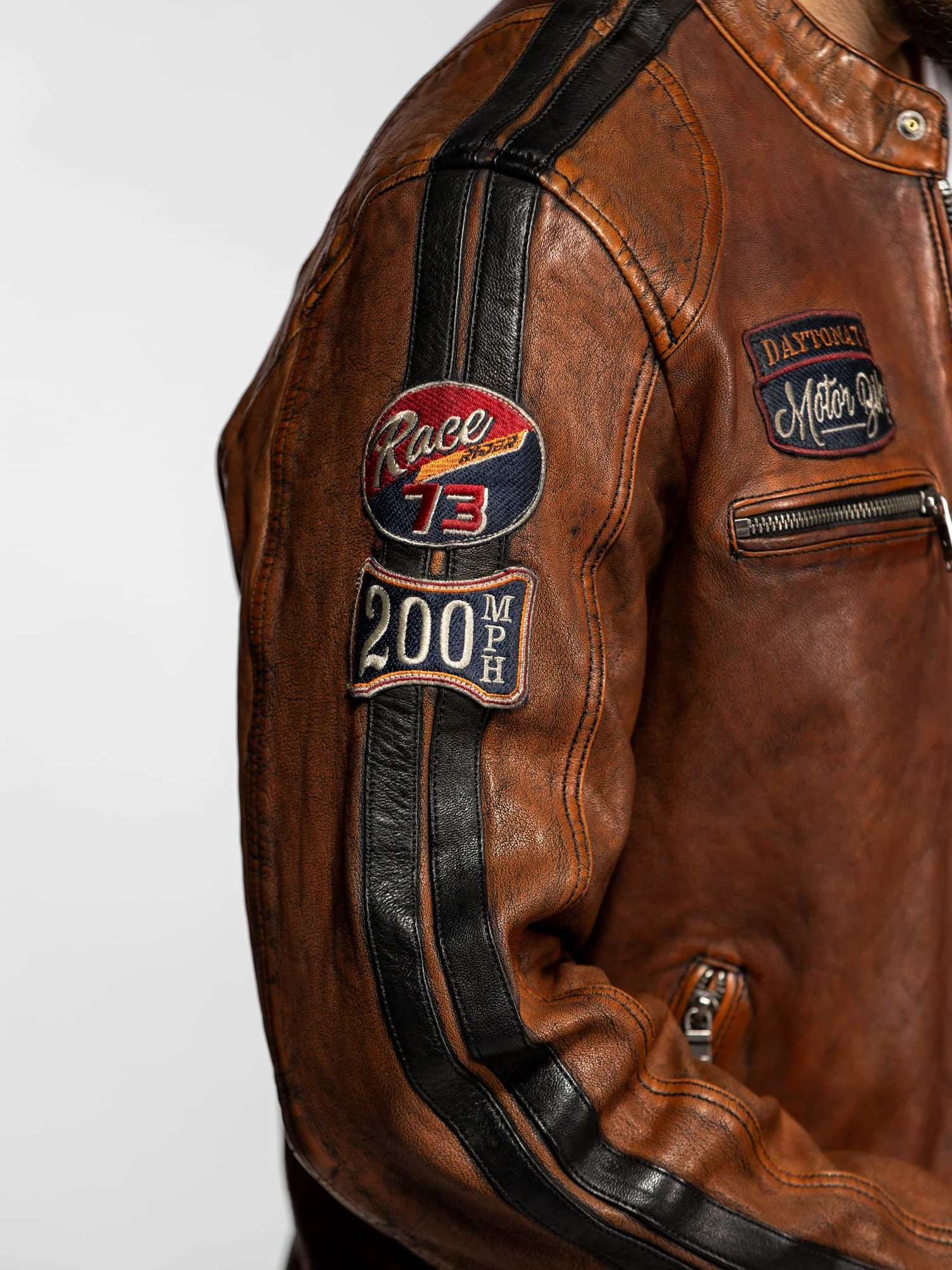 Aniak - Blouson cuir moto vintage - Image 18