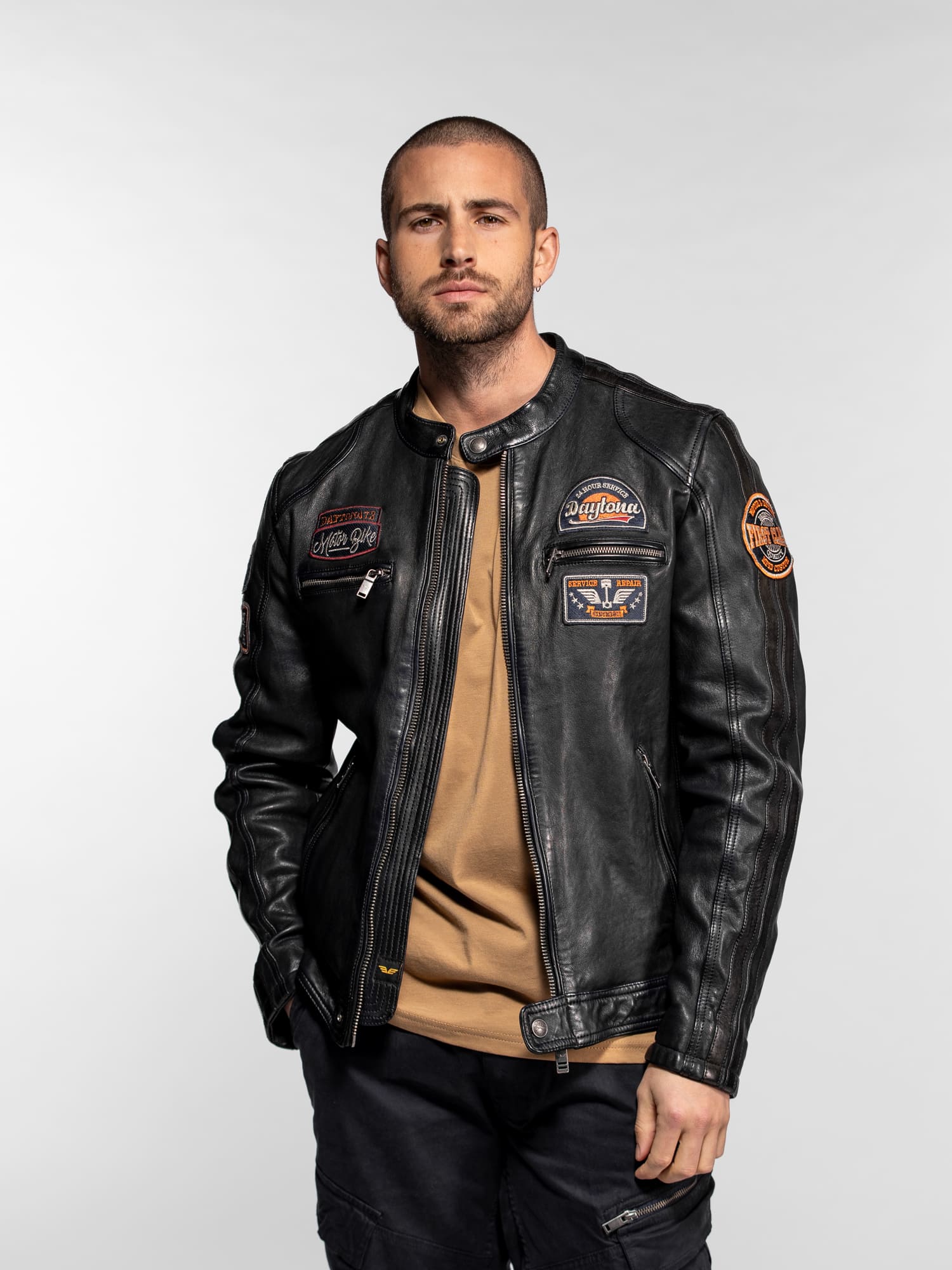 Aniak - Blouson cuir moto vintage - Image 23