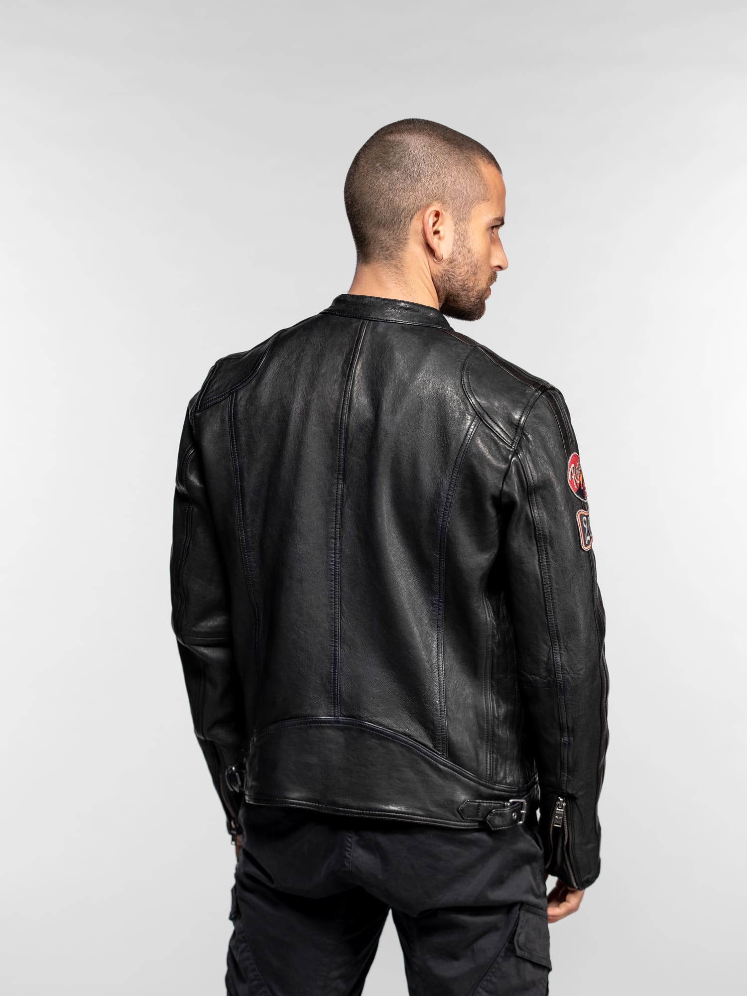 Aniak - Blouson cuir moto vintage - Image 27