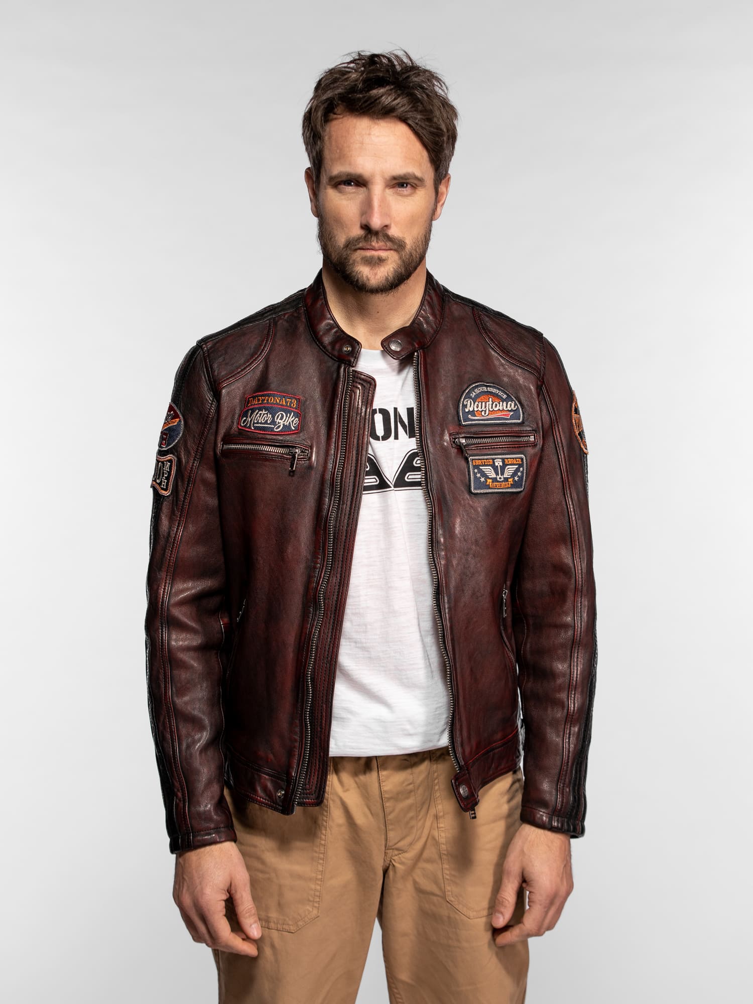 Aniak - Blouson cuir moto vintage - Image 6
