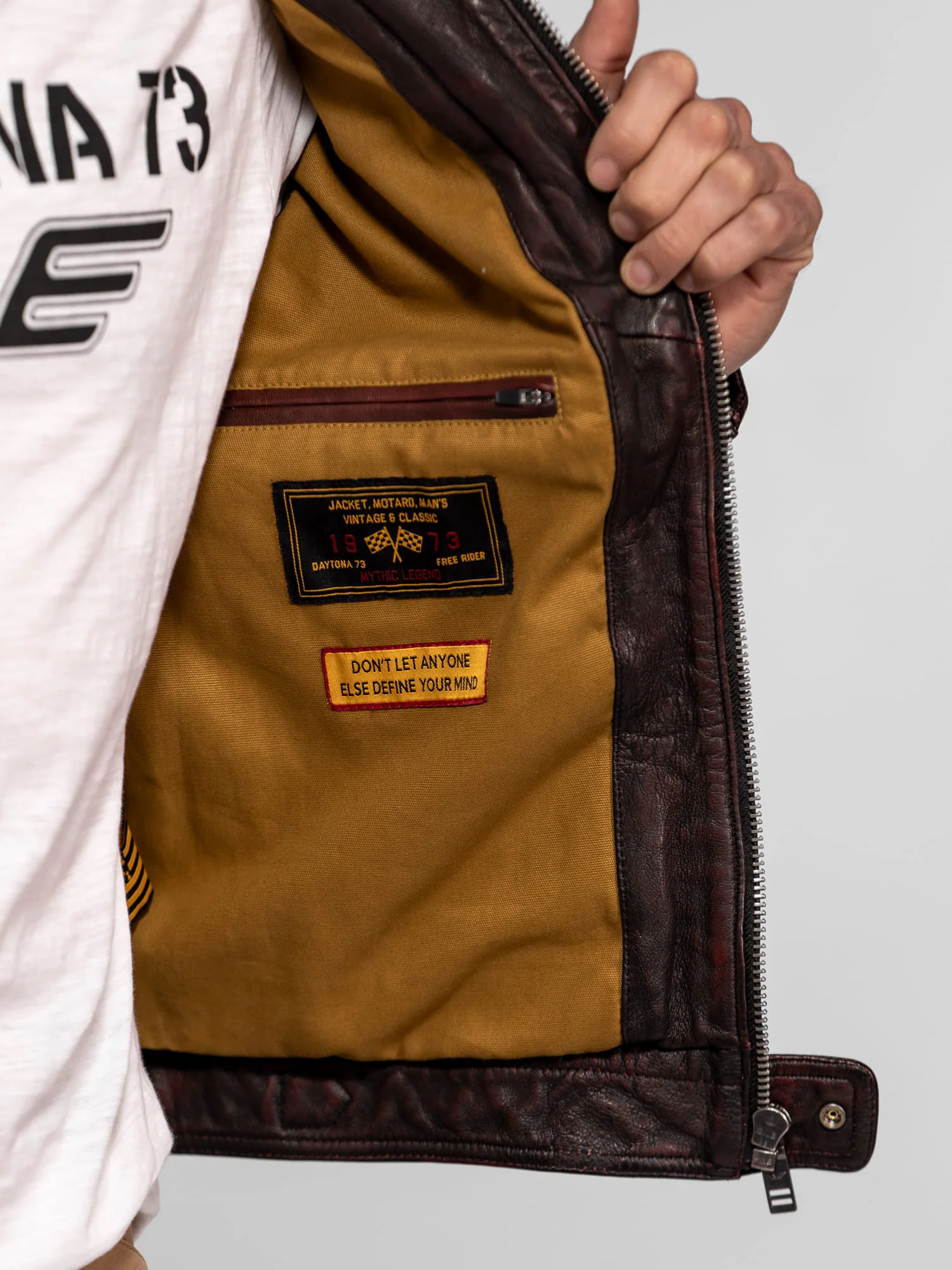 Aniak - Blouson cuir moto vintage - Image 7