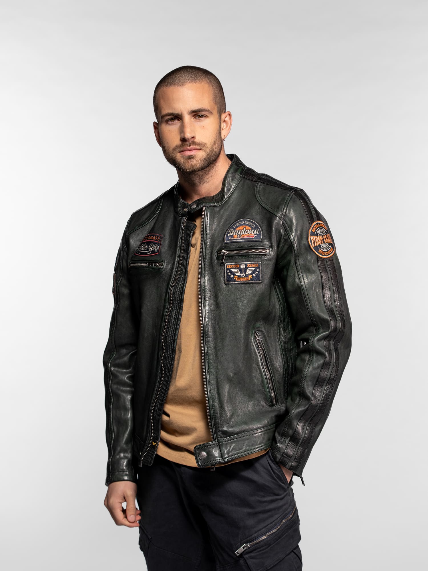 Aniak - Blouson cuir moto vintage - Image 9