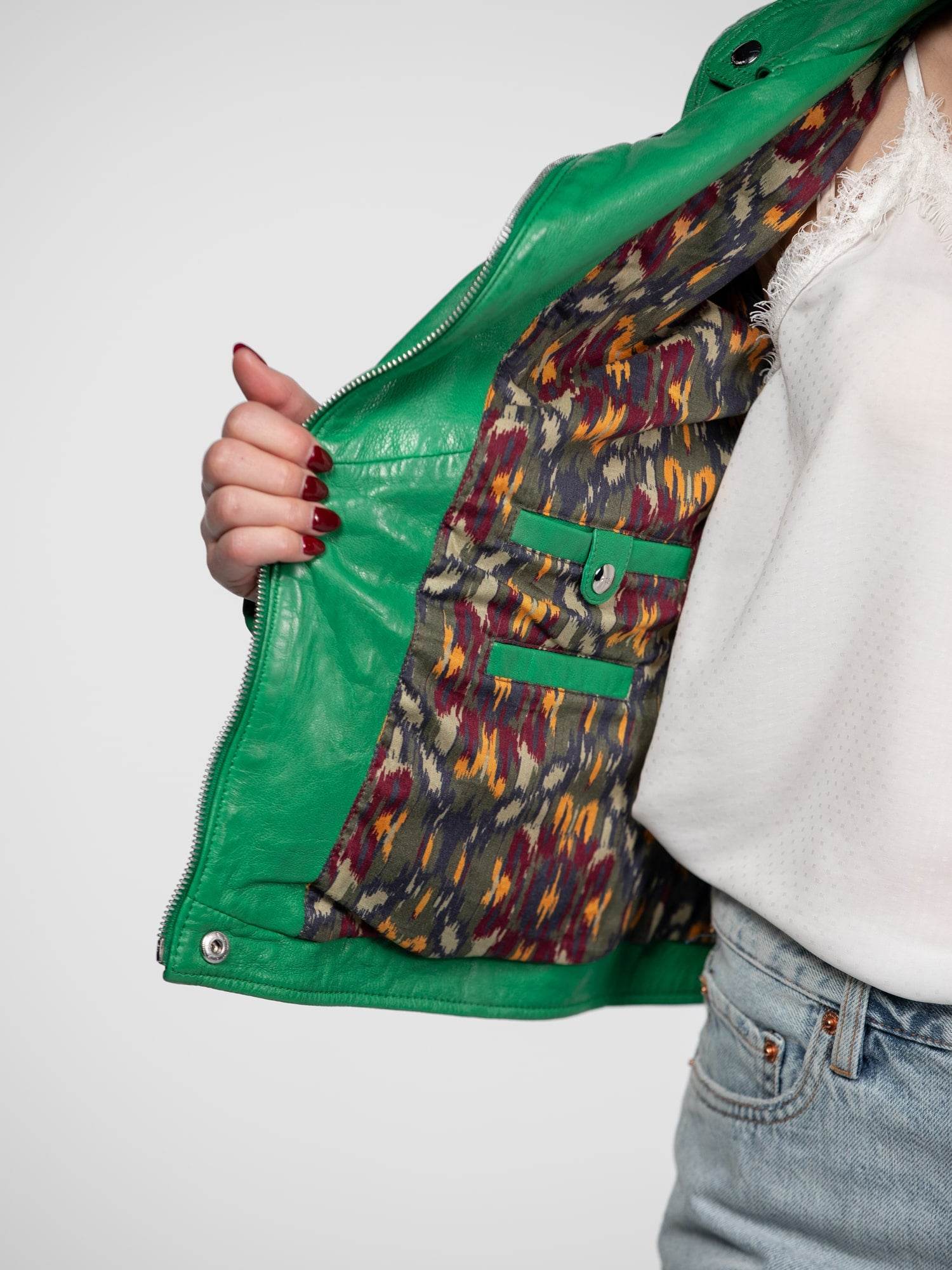 Anthea - Blouson biker cuir femme - Image 15
