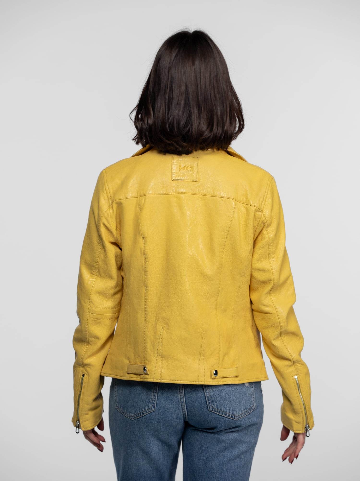 Anthea - Blouson biker cuir femme - Image 2