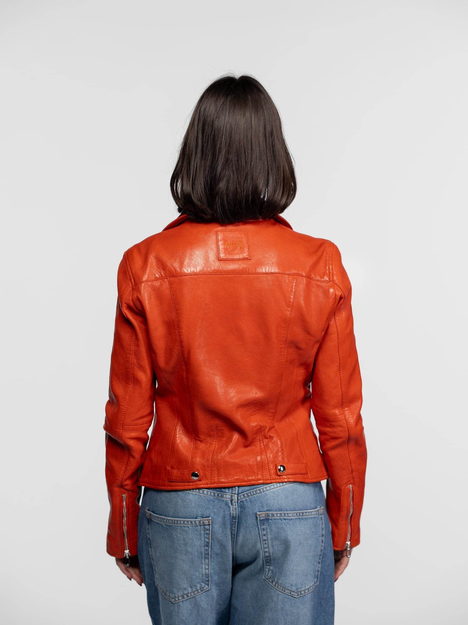 Anthea - Blouson biker cuir femme - Image 31