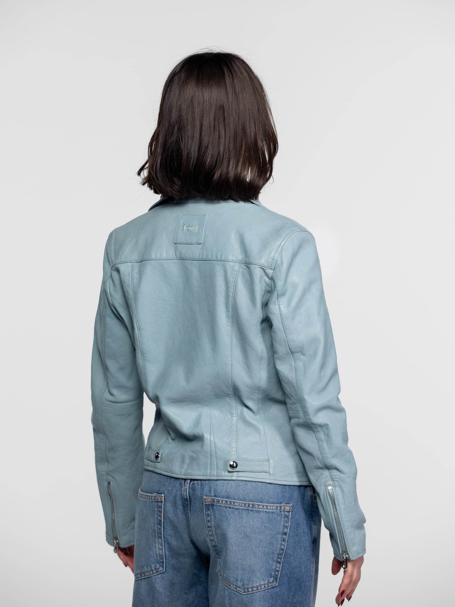 Anthea - Blouson biker cuir femme - Image 34