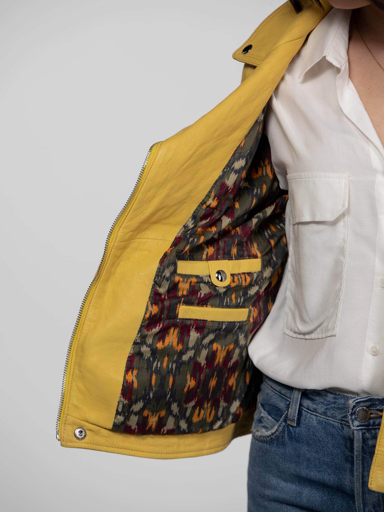Anthea - Blouson biker cuir femme - Image 4