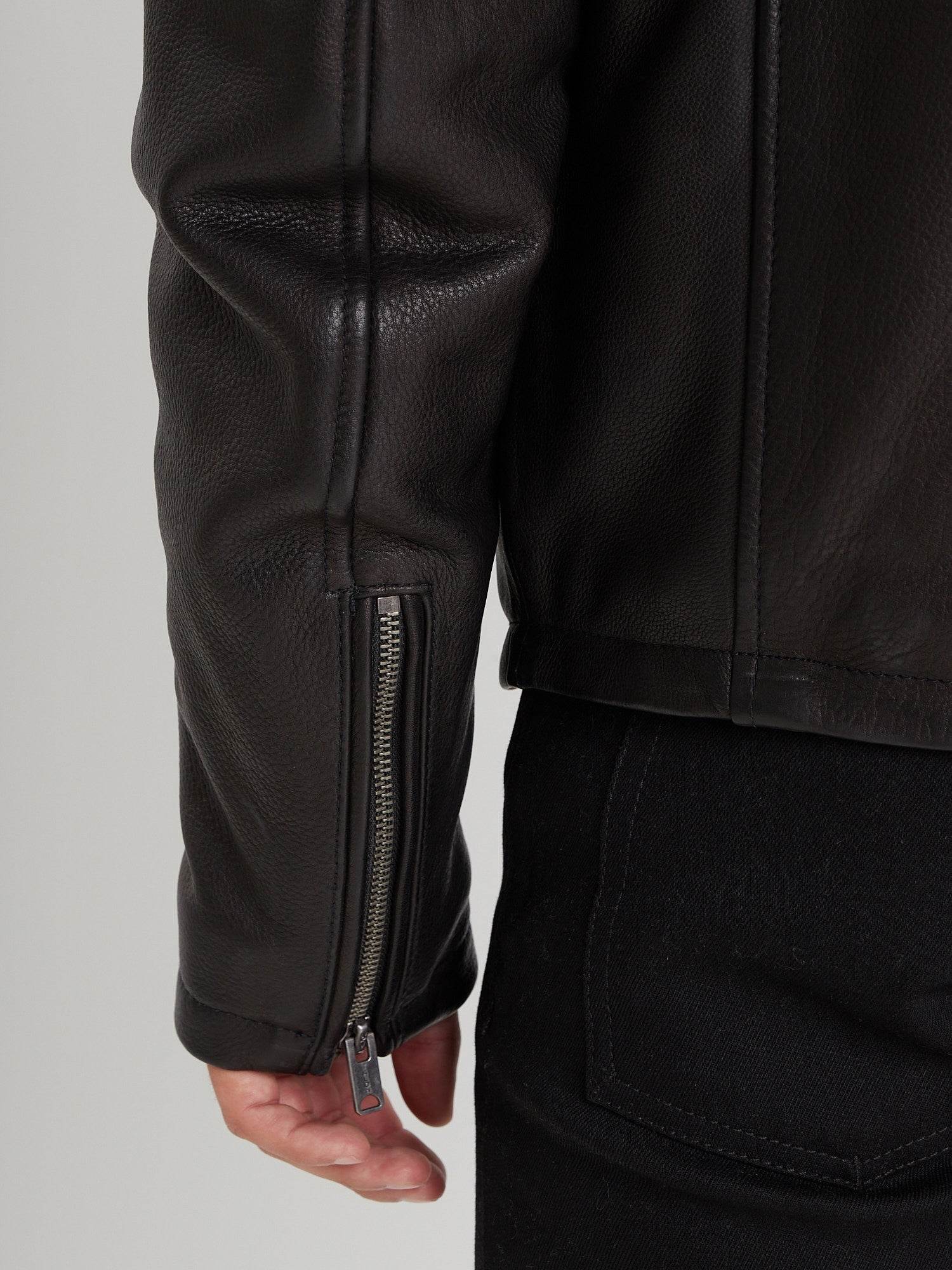 Asphalt - Blouson cuir aviateur homme - Image 5