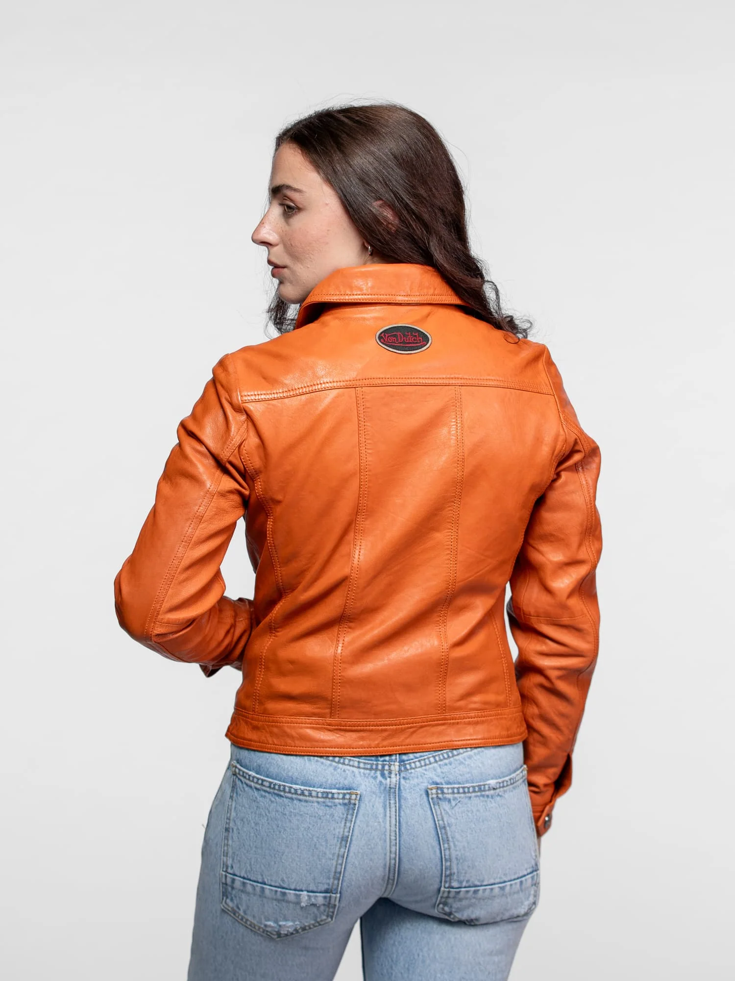 Asya - Veste cuir vintage femme - Image 5
