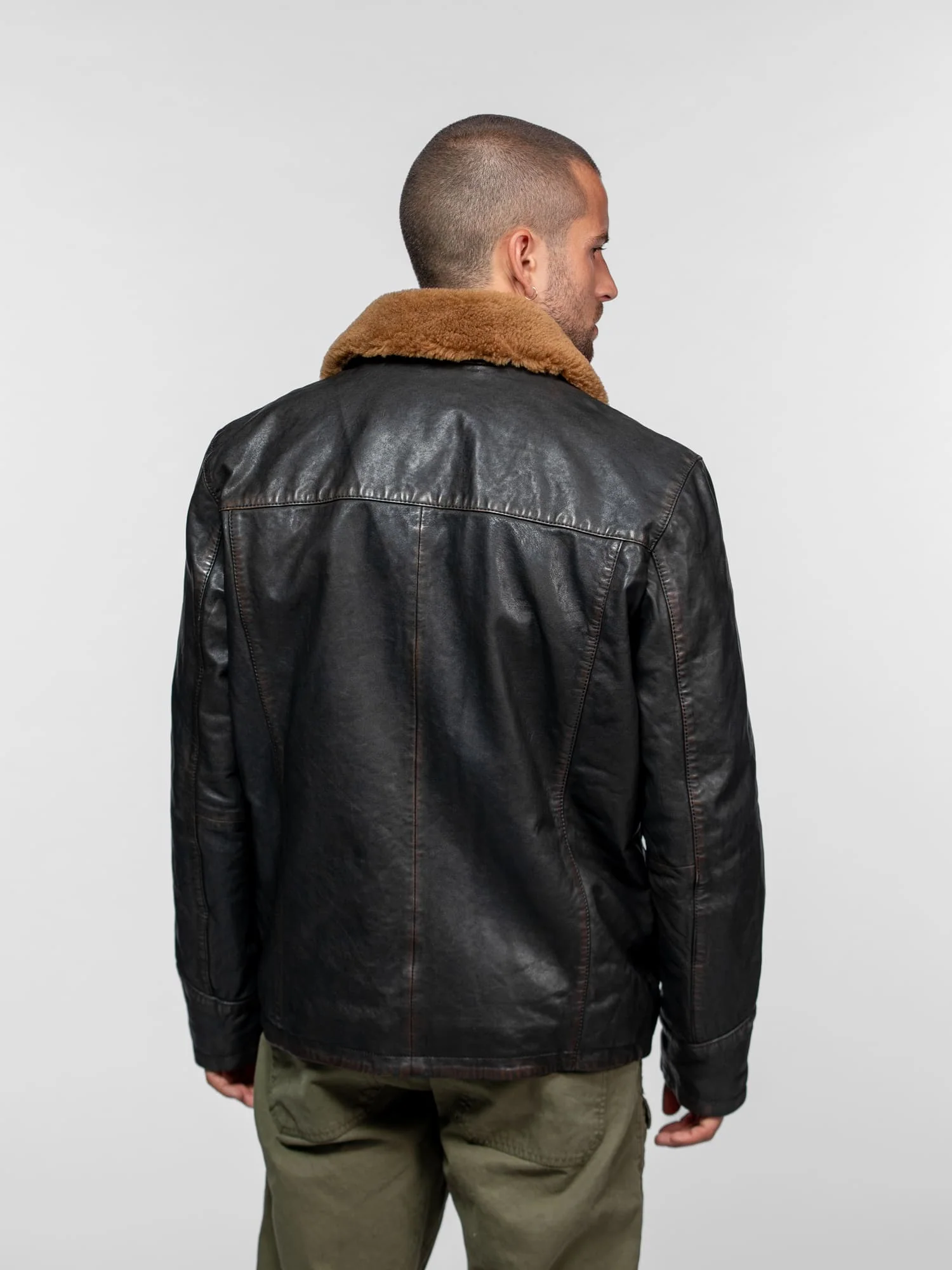 Bader - Veste cuir vintage homme - Image 4