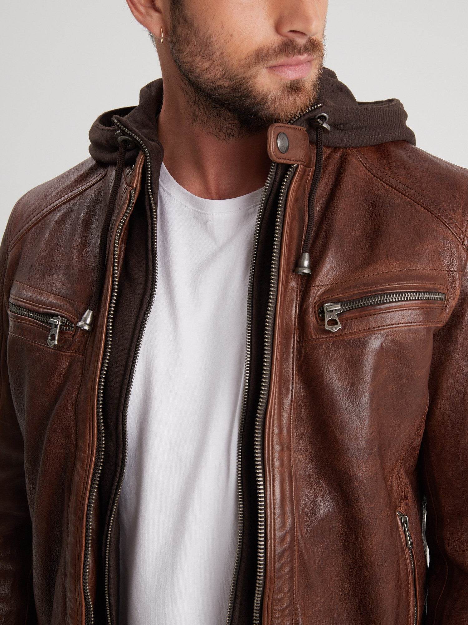 Bishop - Blouson vintage cuir homme - Image 10