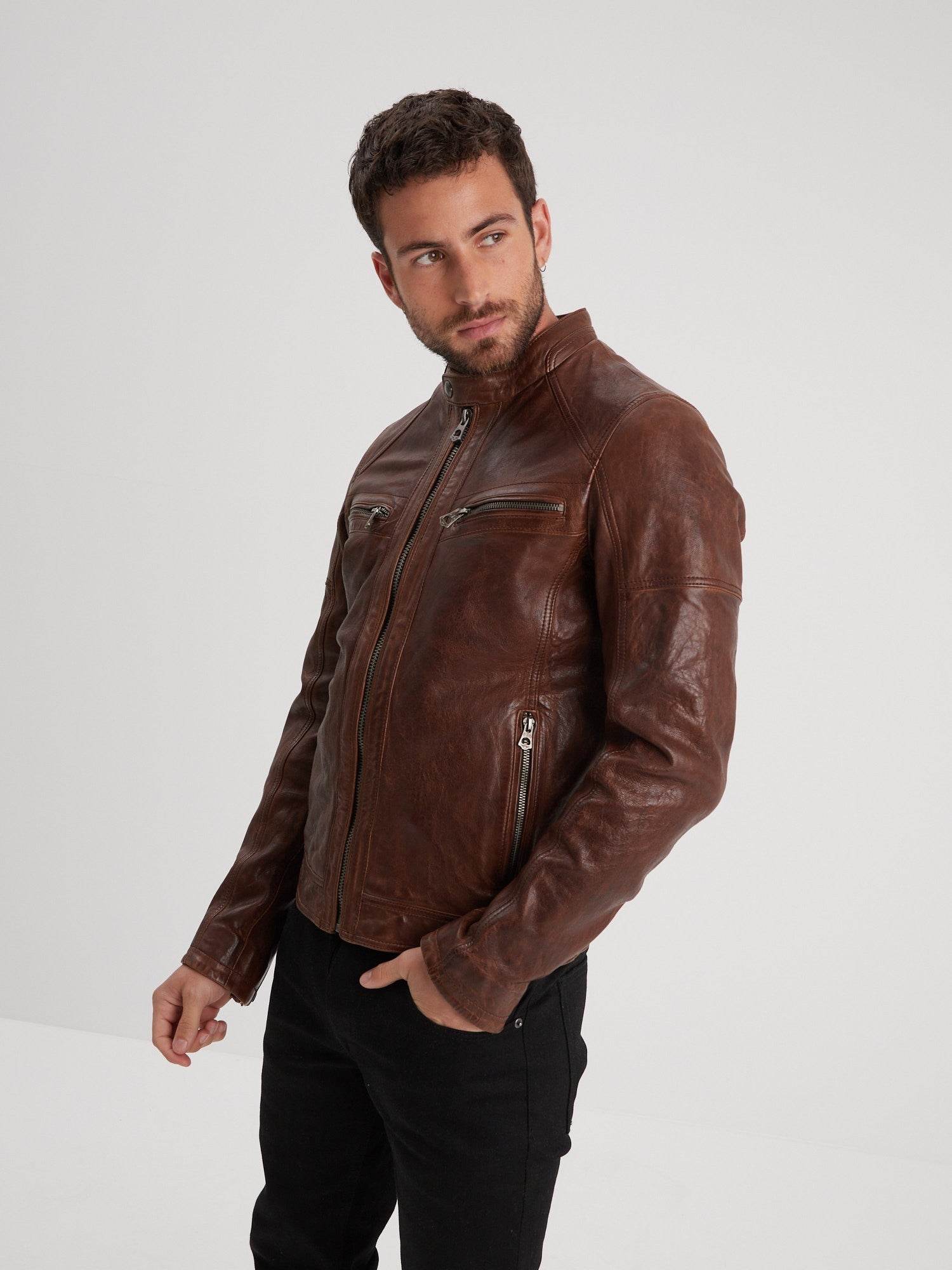 Bishop - Blouson vintage cuir homme - Image 12