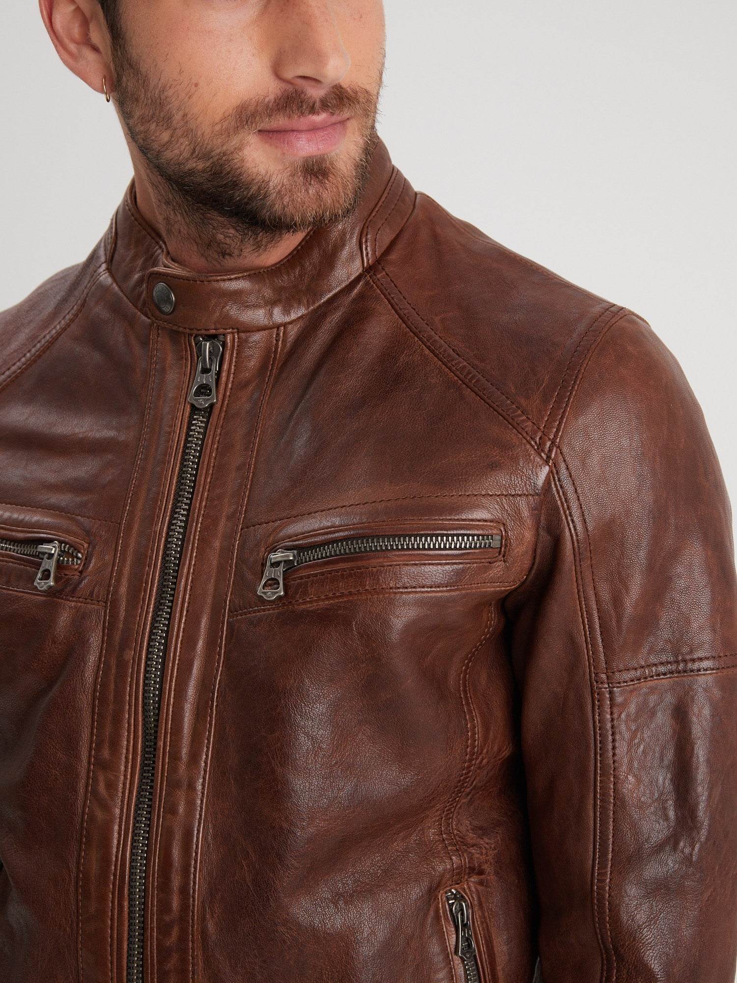 Bishop - Blouson vintage cuir homme - Image 13