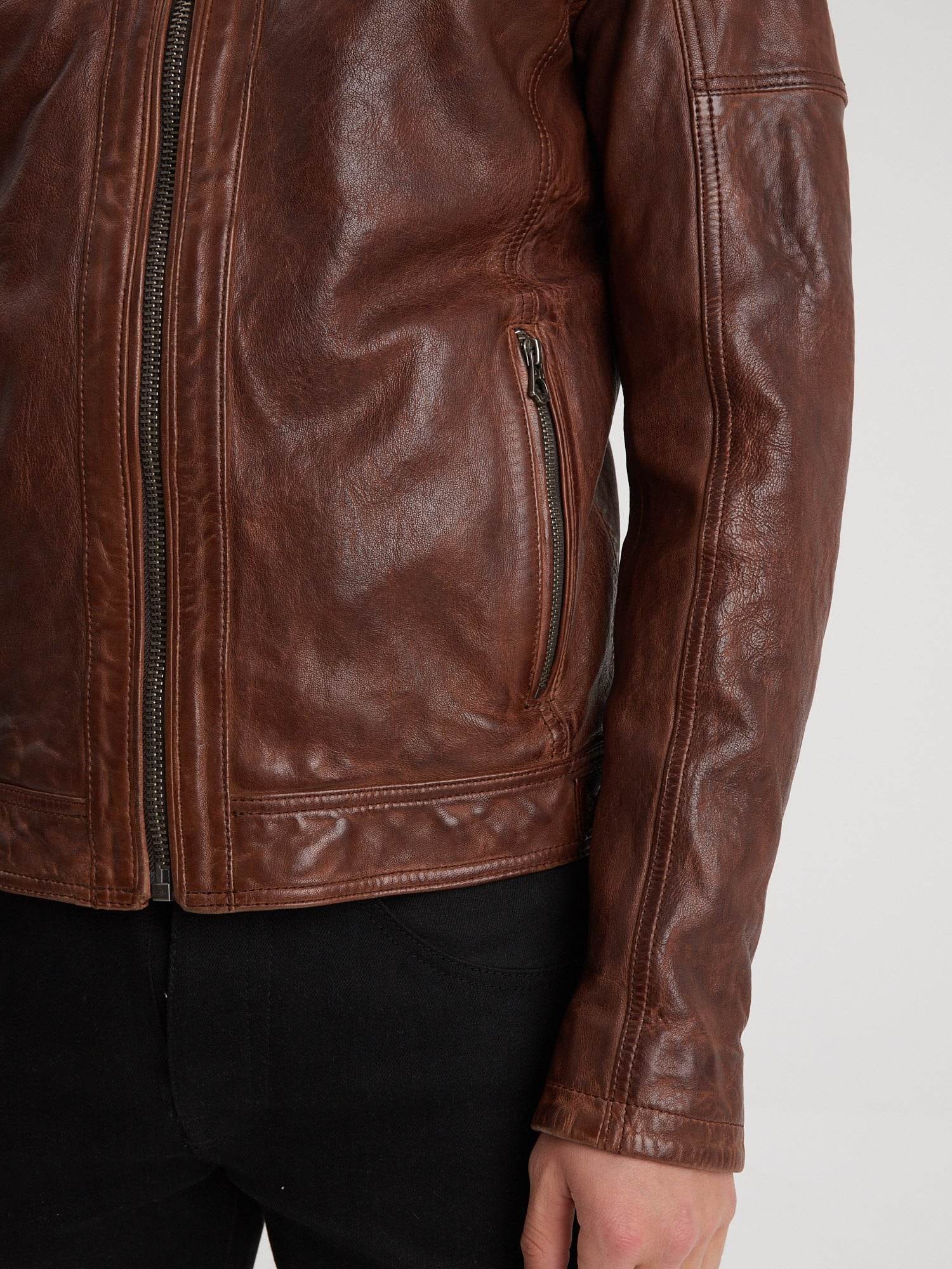 Bishop - Blouson vintage cuir homme - Image 14