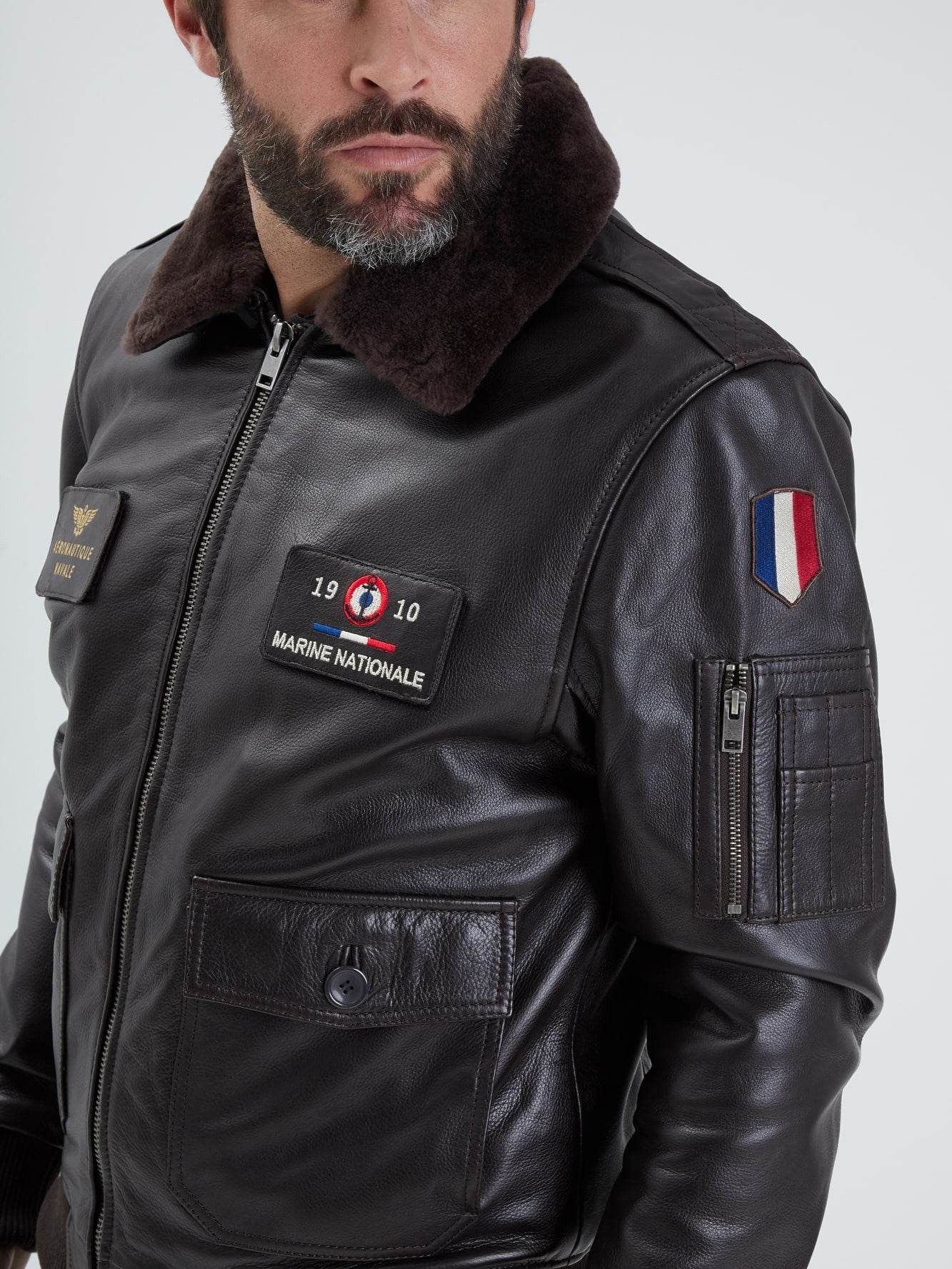 Blouson en cuir - Aéronautique navale - Image 10