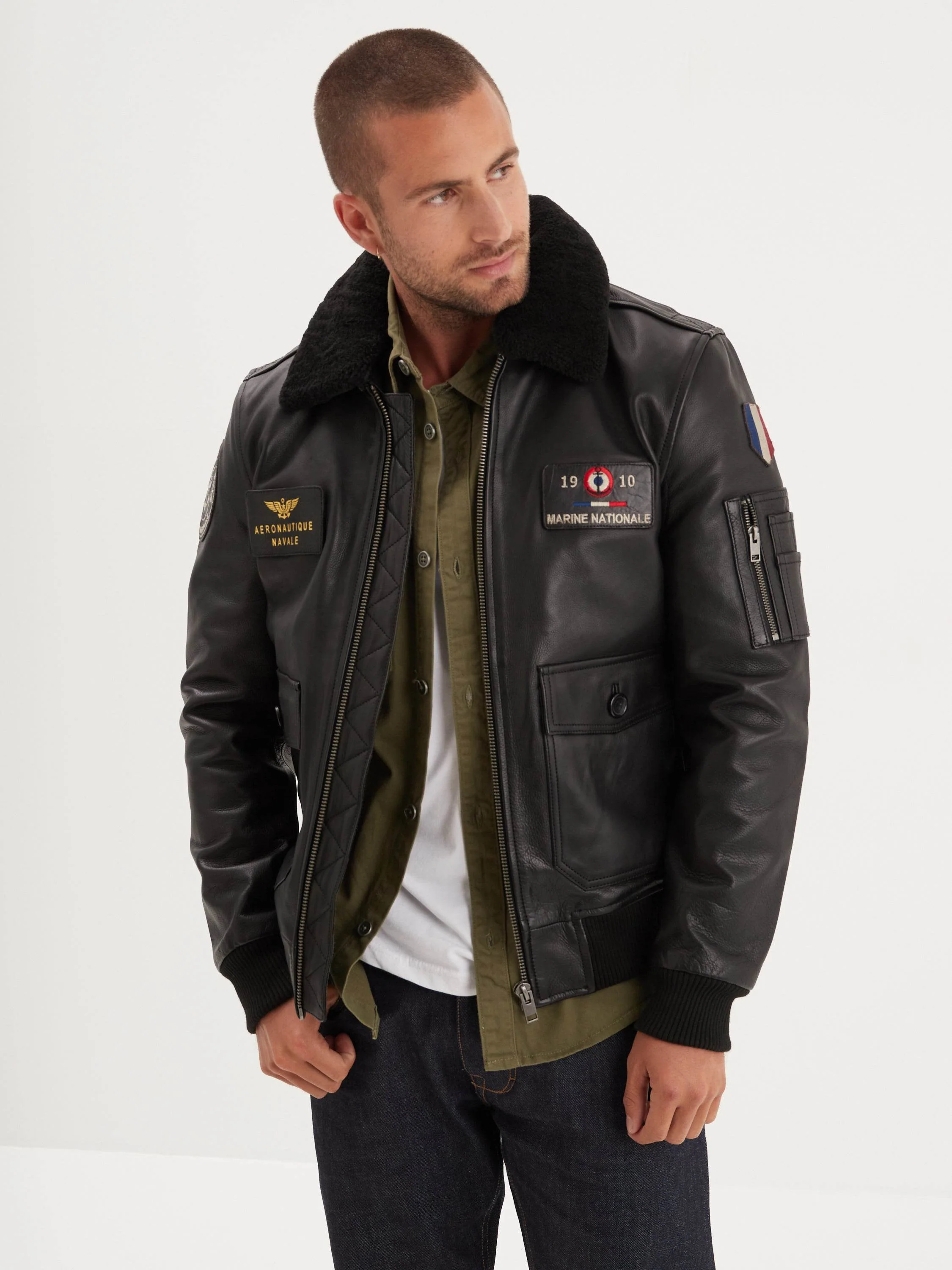 Blouson en cuir - Aéronautique navale - Image 13