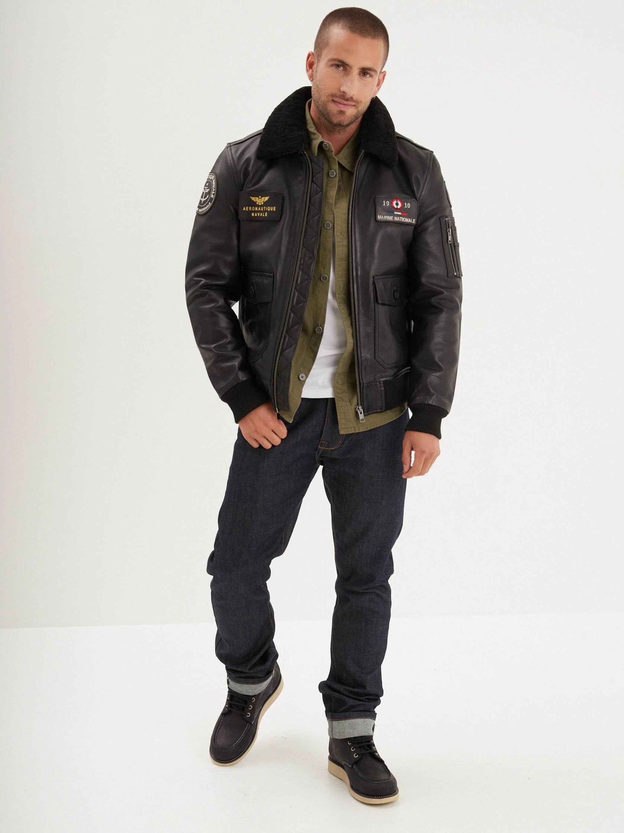 Blouson en cuir - Aéronautique navale - Image 18