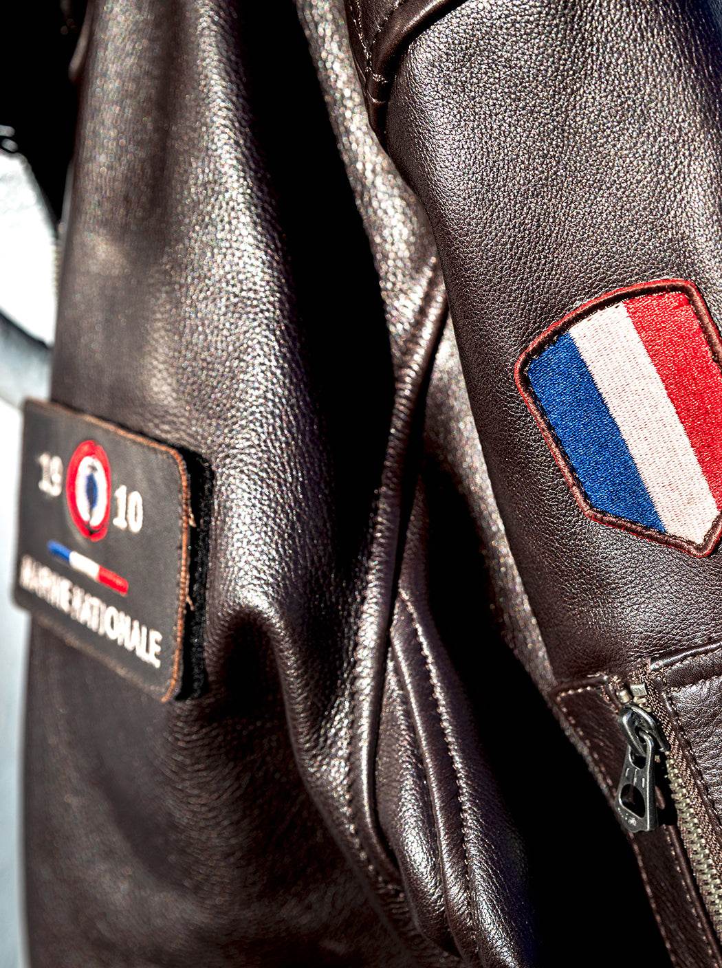 Blouson en cuir - Aéronautique navale - Image 3