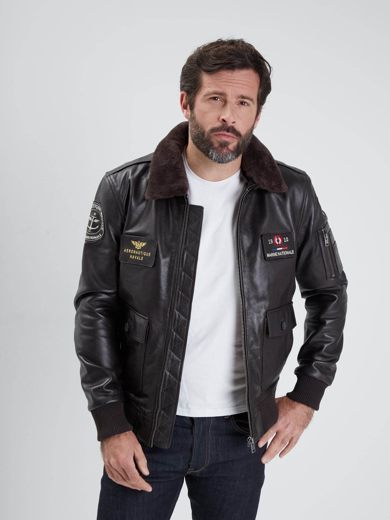 Blouson en cuir - Aéronautique navale - Image 7