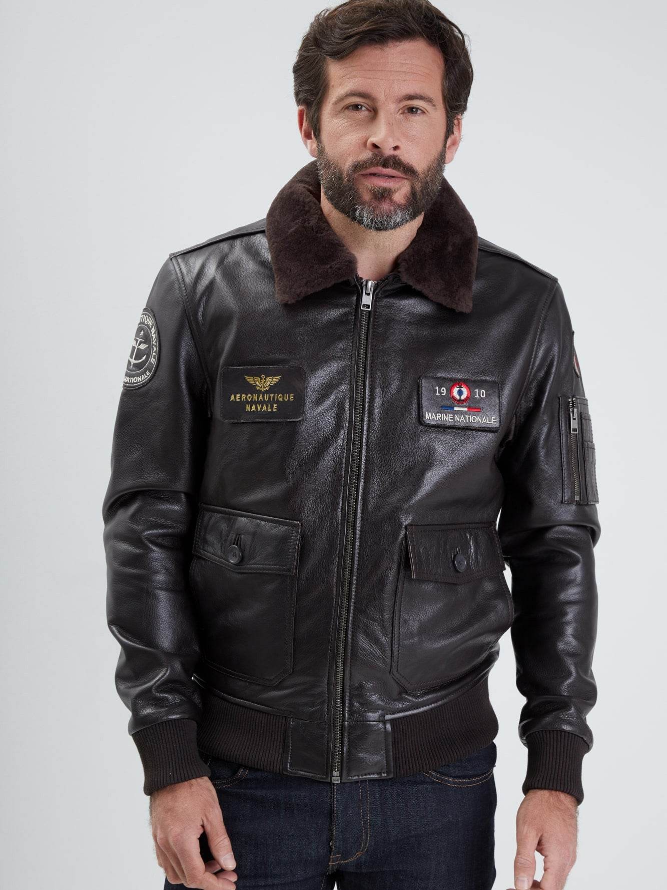 Blouson en cuir - Aéronautique navale - Image 8
