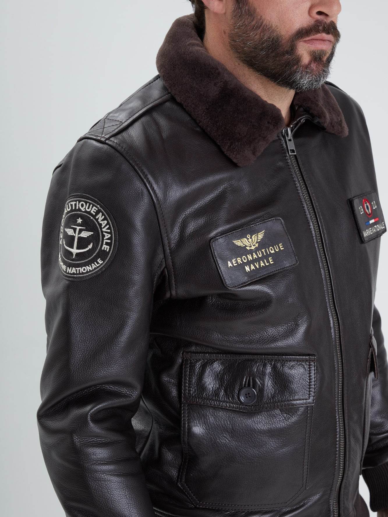 Blouson en cuir - Aéronautique navale - Image 9