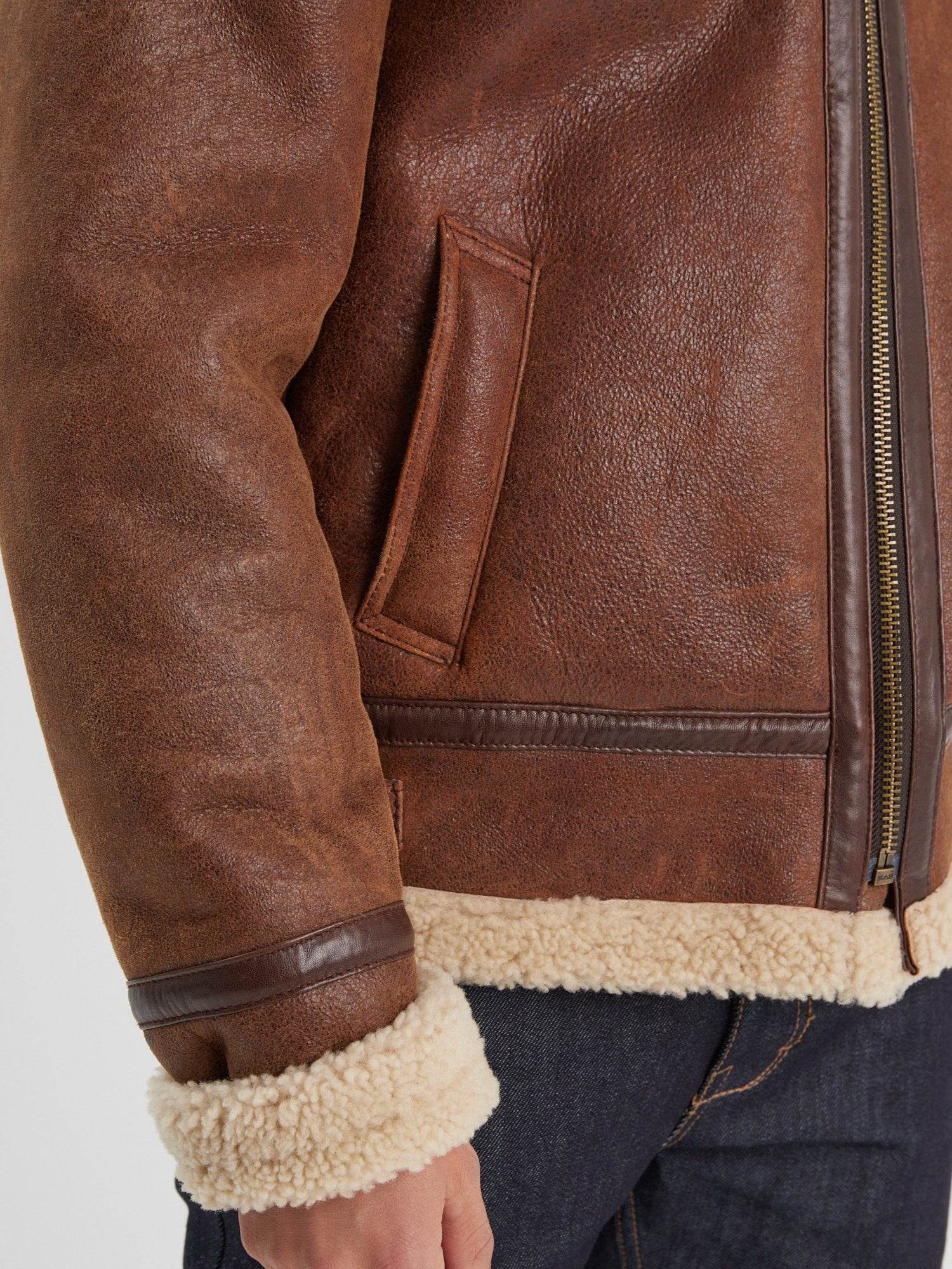 Bombardier - Blouson aviateur cuir homme - Image 4