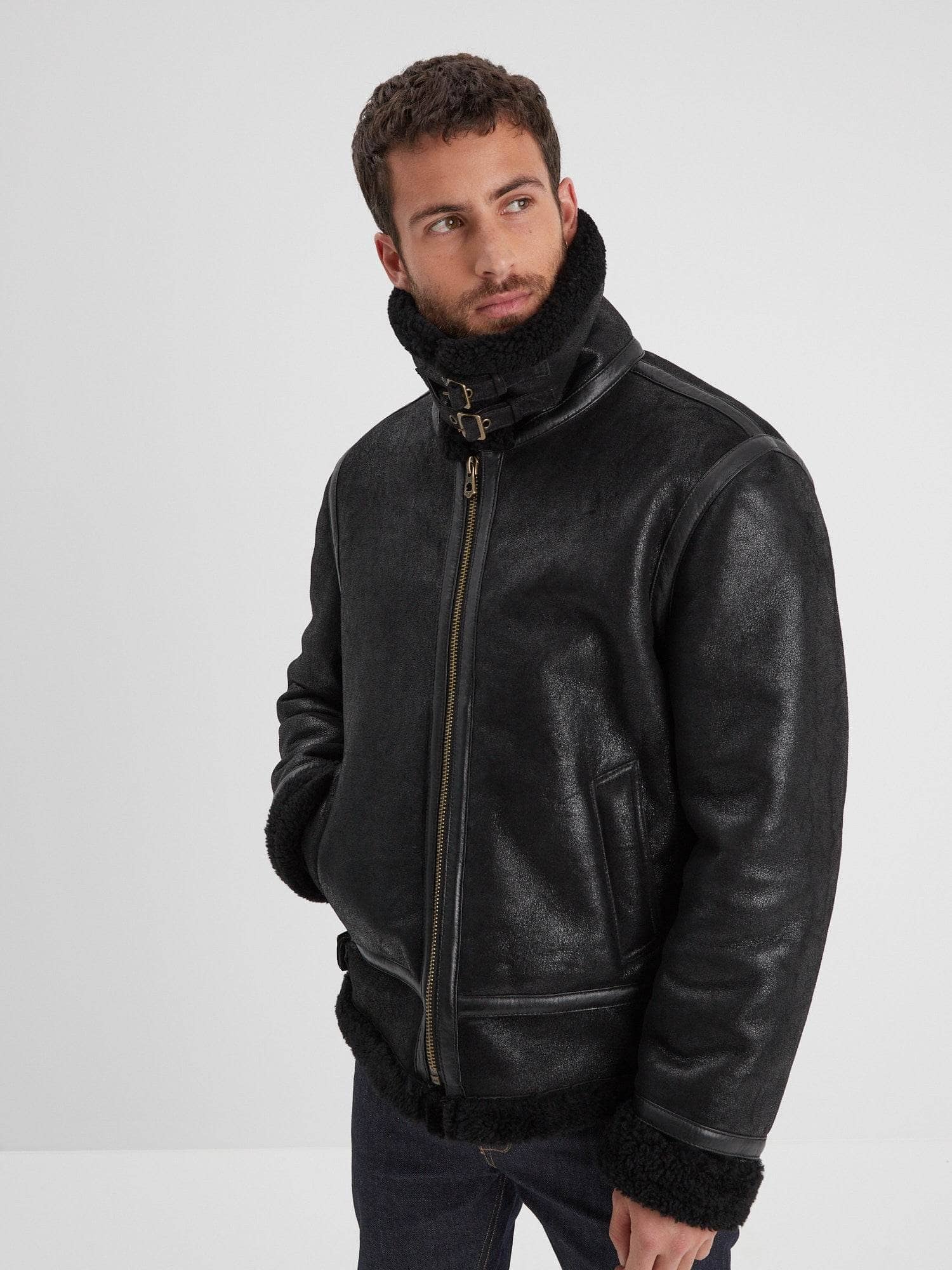 Bombardier - Blouson aviateur cuir homme - Image 7