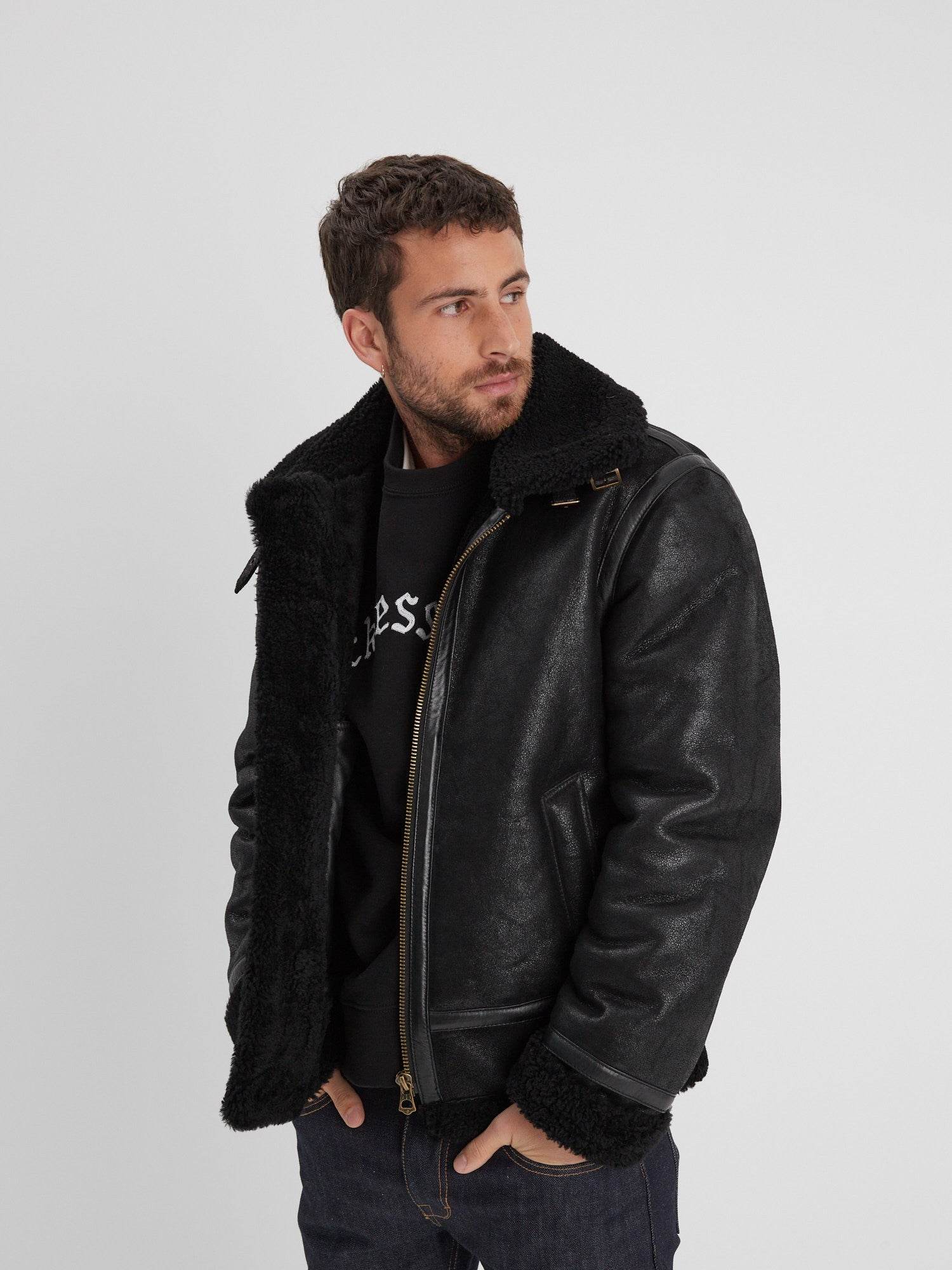 Bombardier - Blouson aviateur cuir homme - Image 8