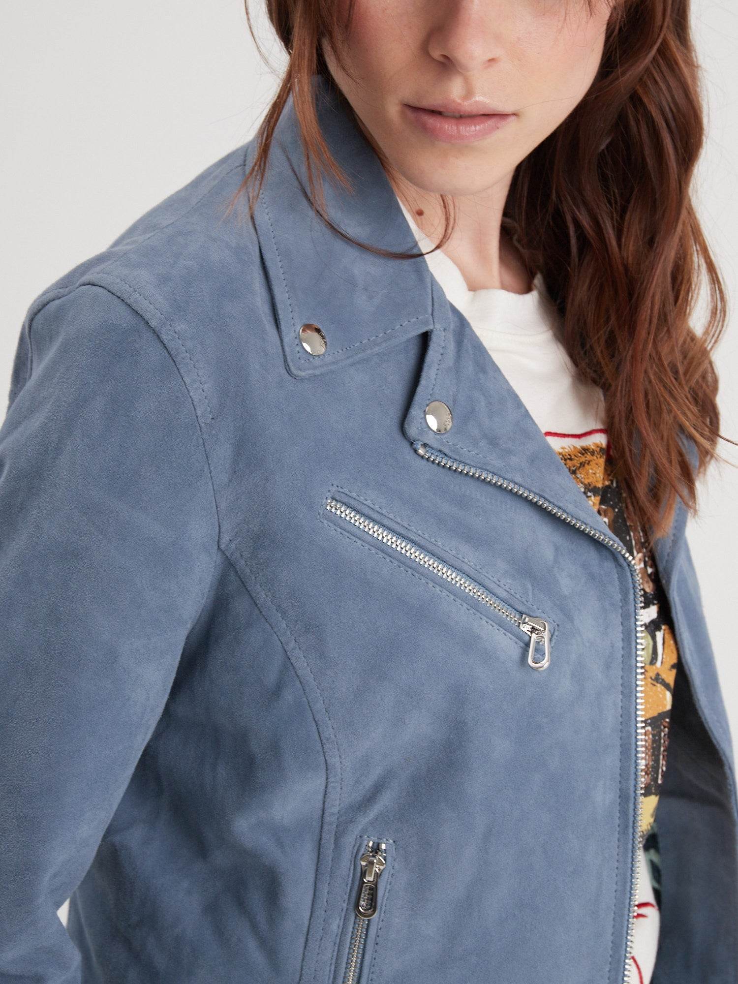 Bonita suede - Blouson rétro cuir femme - Image 10