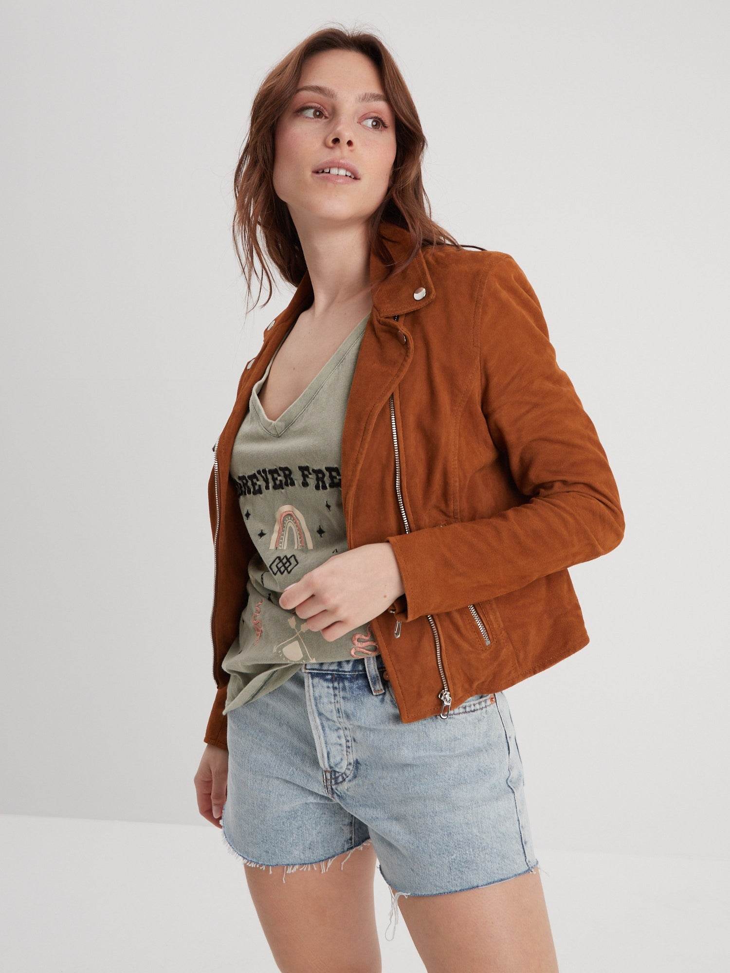 Bonita suede - Blouson rétro cuir femme - Image 16