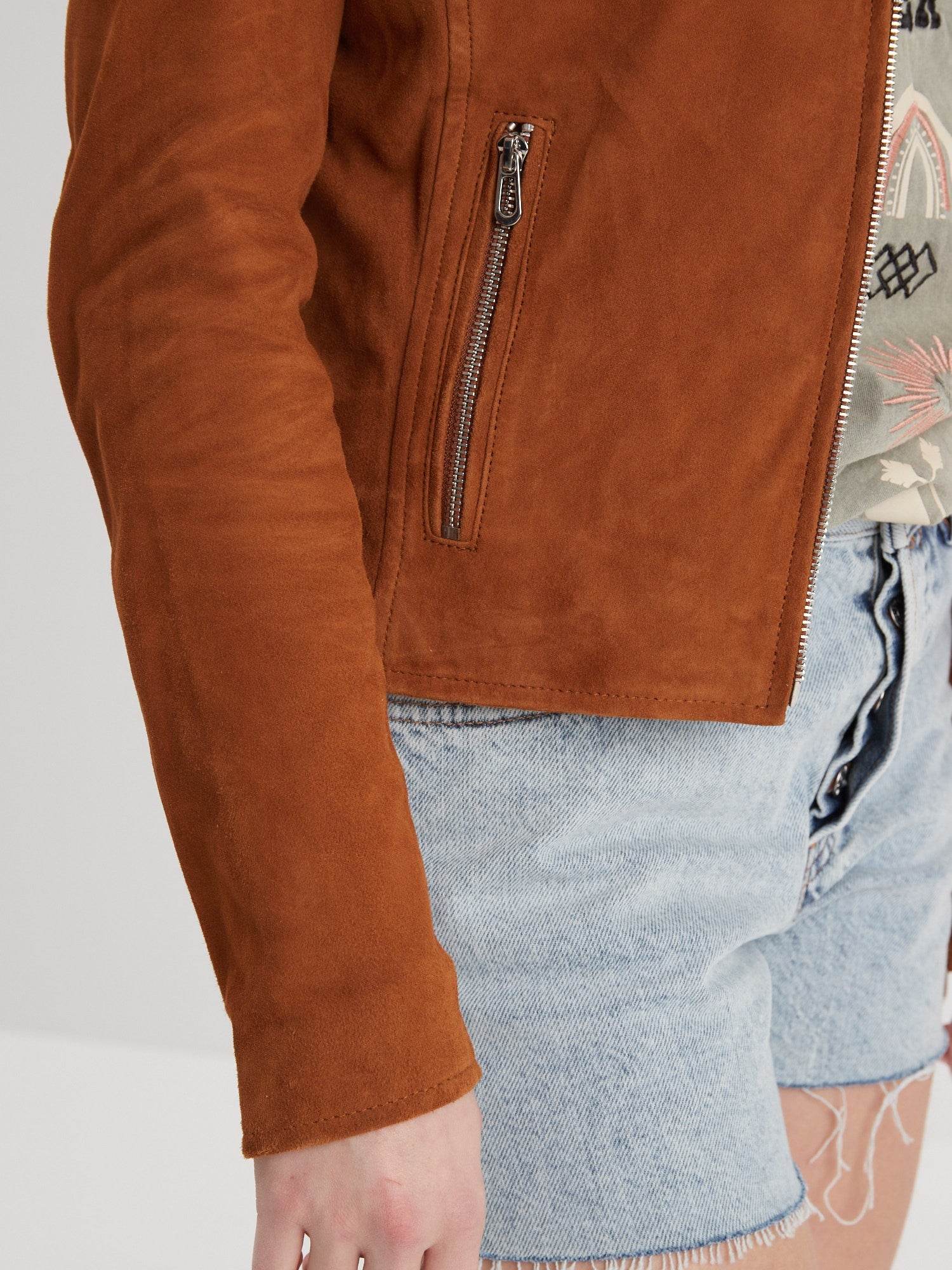Bonita suede - Blouson rétro cuir femme - Image 20