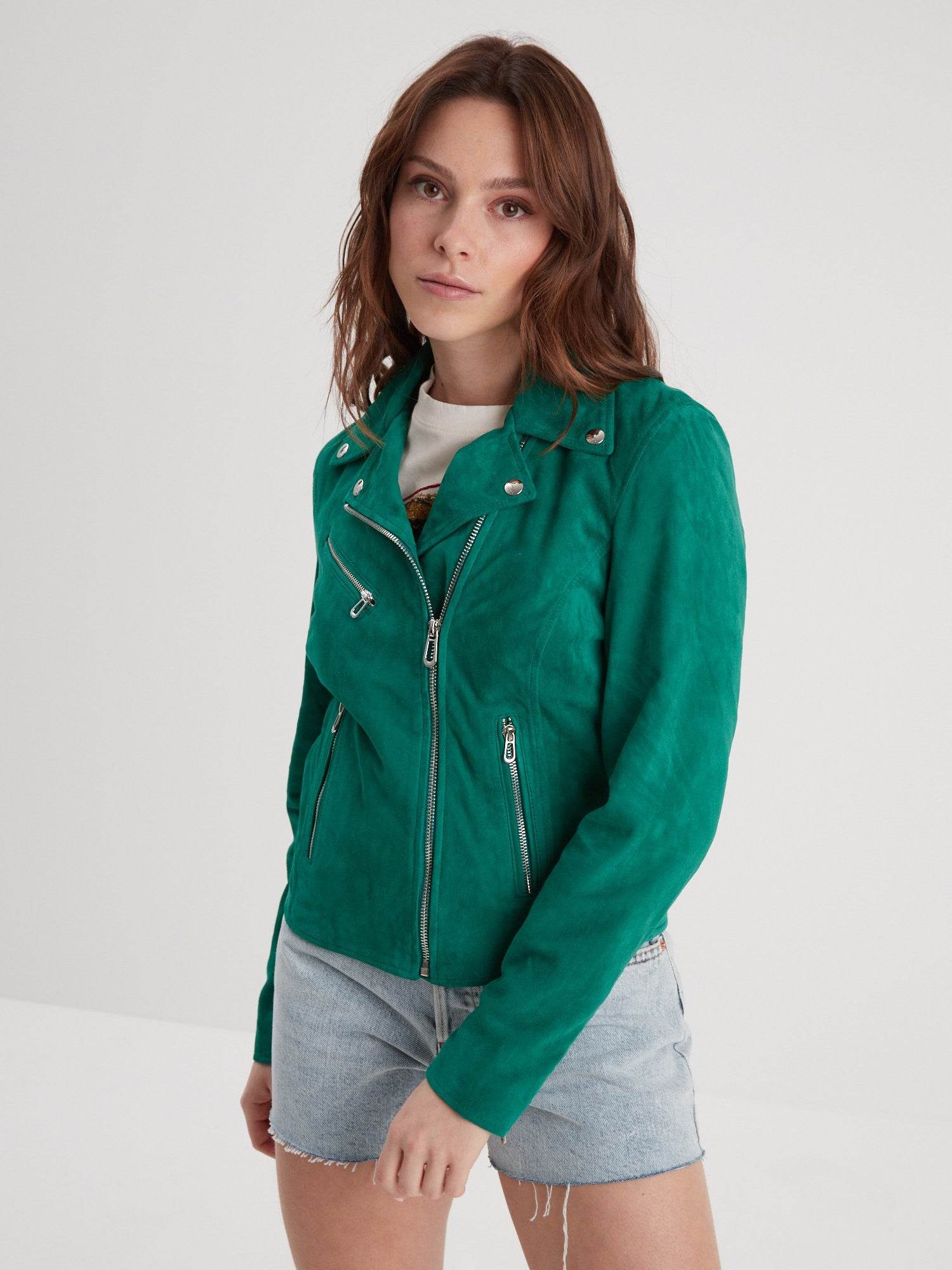 Bonita suede - Blouson rétro cuir femme - Image 22