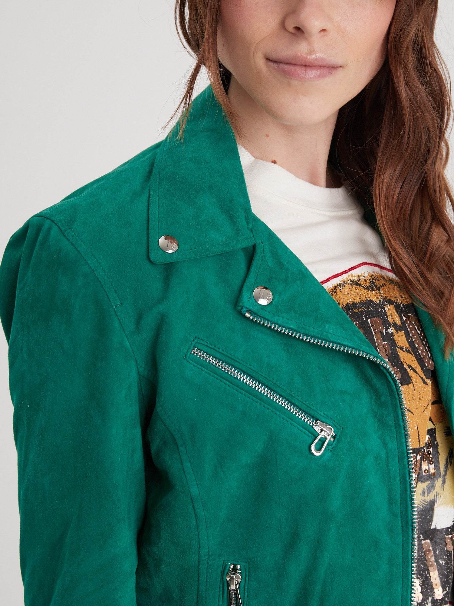 Bonita suede - Blouson rétro cuir femme - Image 24