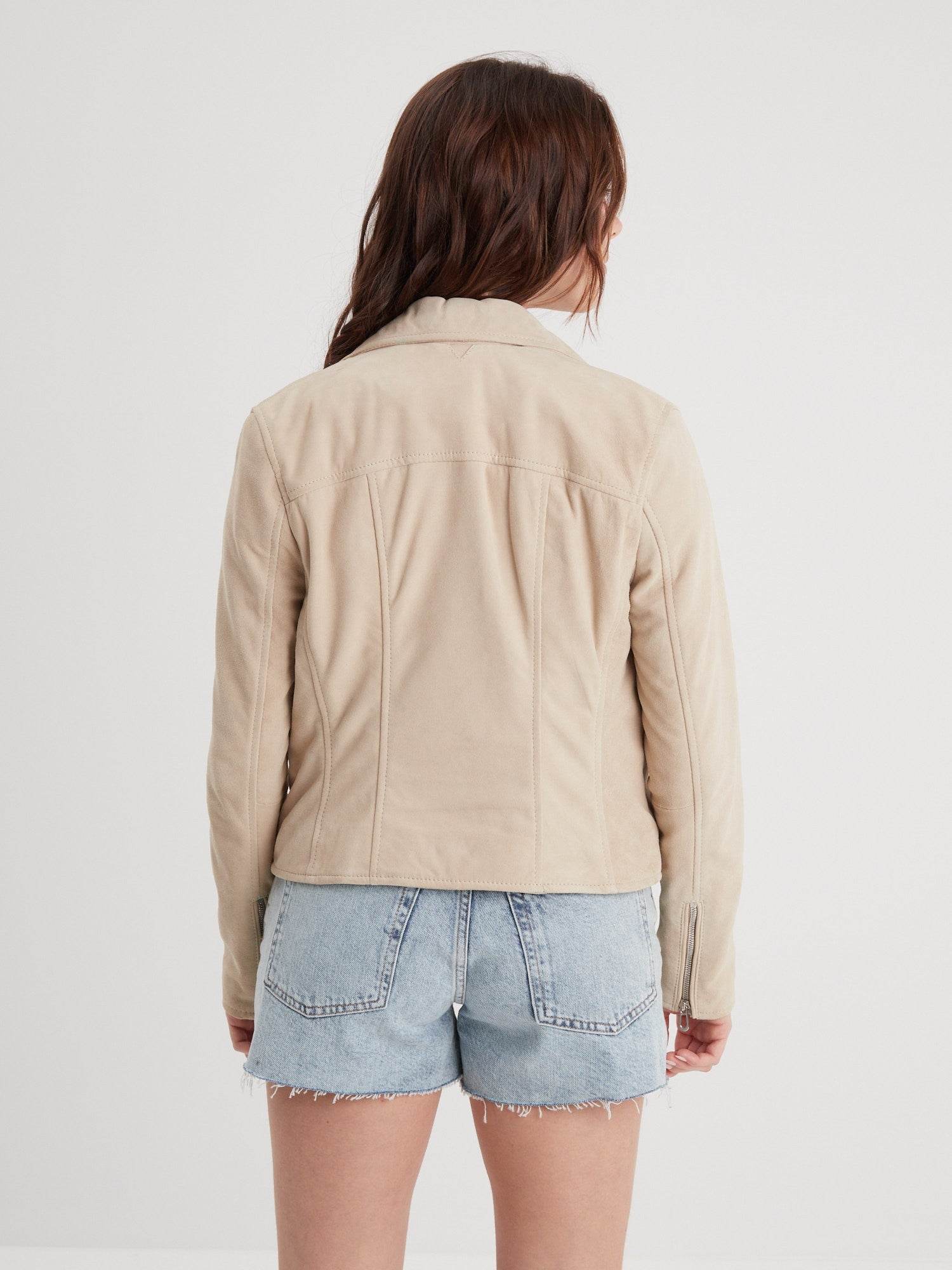 Bonita suede - Blouson rétro cuir femme - Image 4