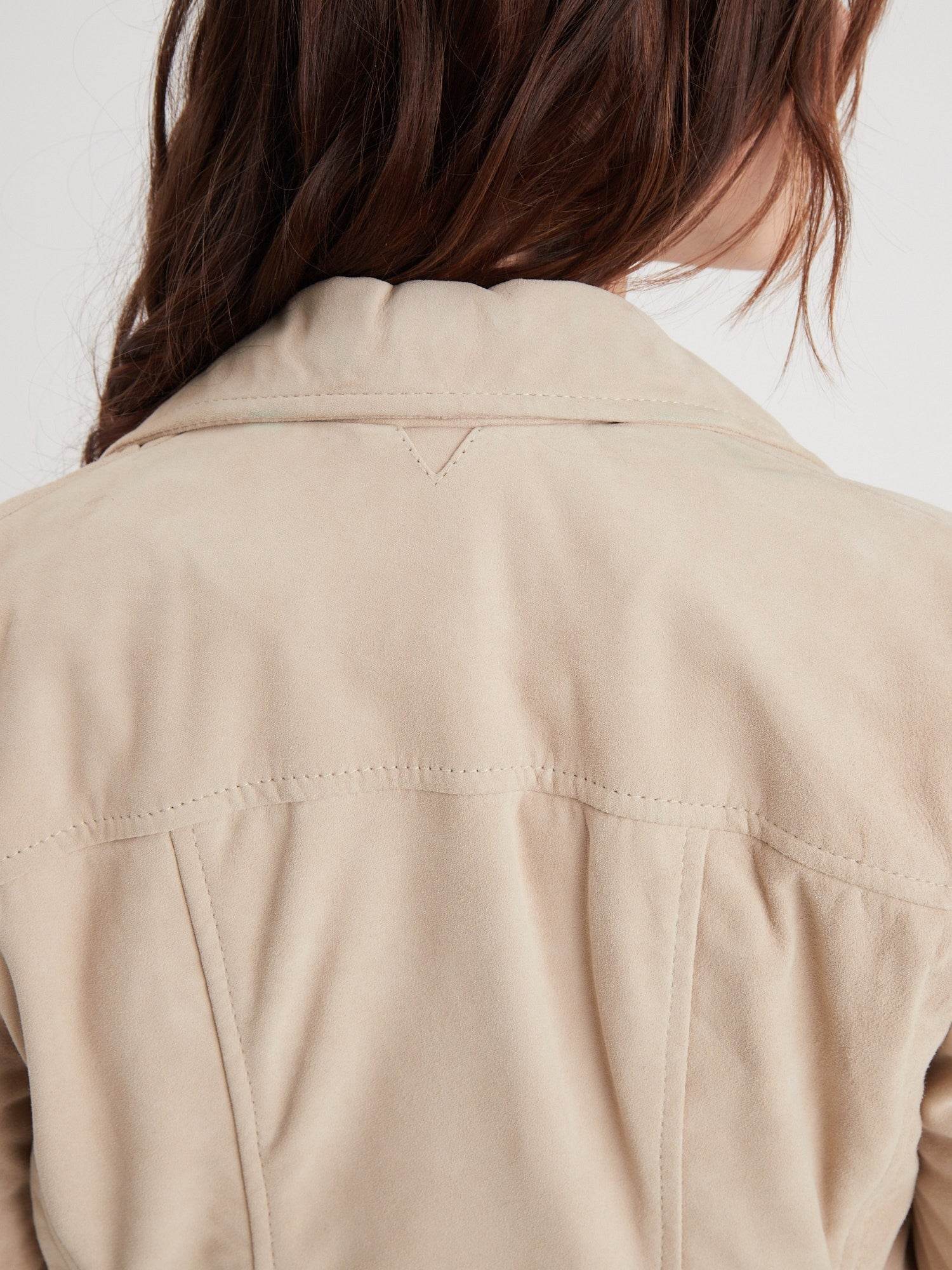 Bonita suede - Blouson rétro cuir femme - Image 6