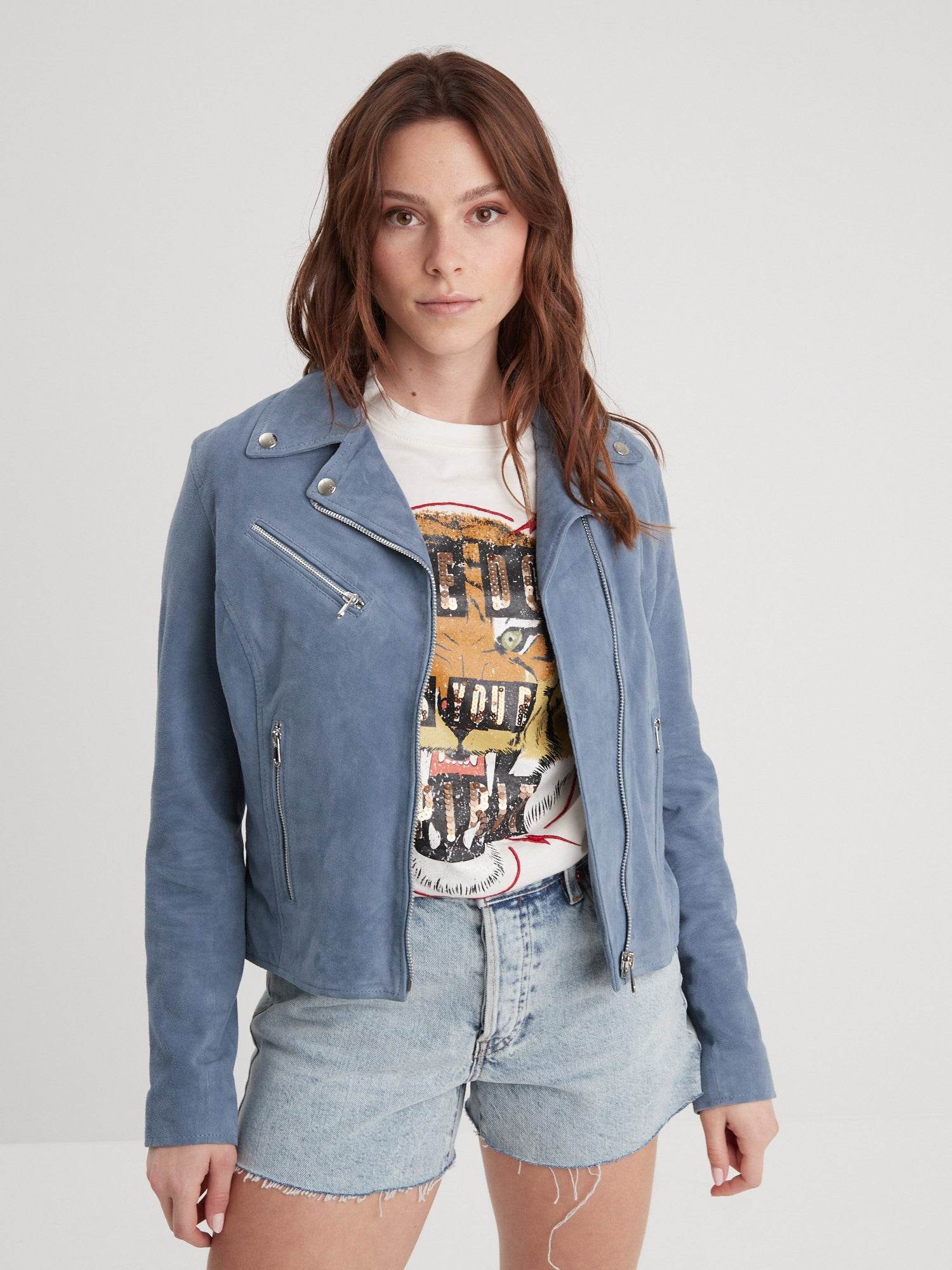 Bonita suede - Blouson rétro cuir femme - Image 8