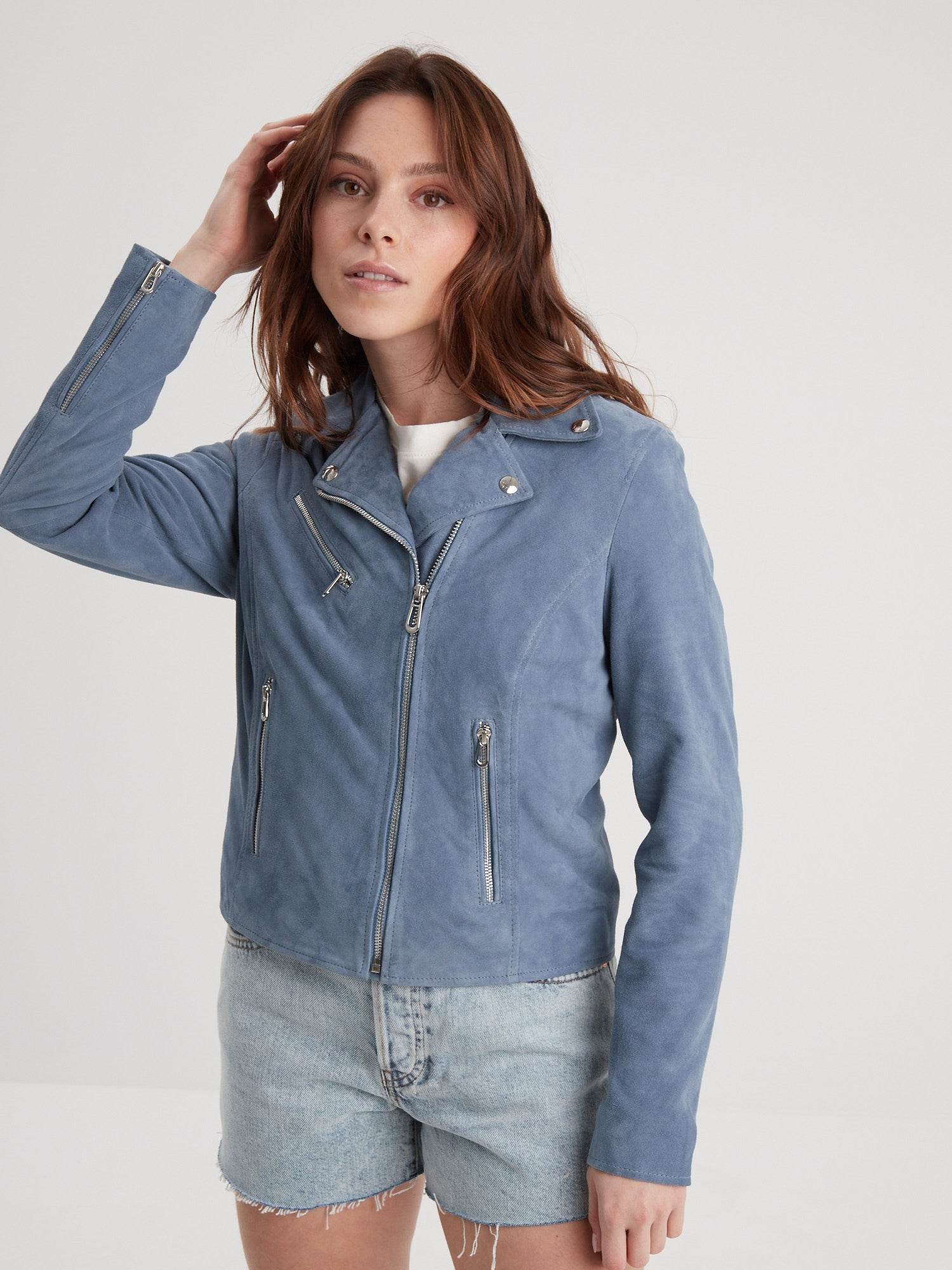 Bonita suede - Blouson rétro cuir femme - Image 9