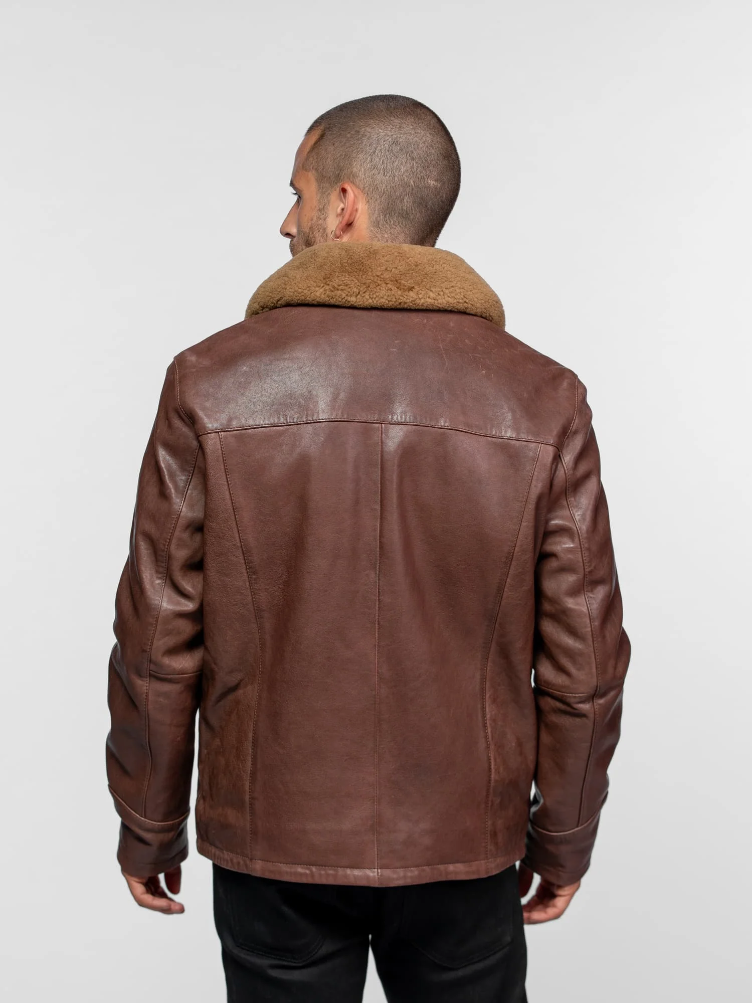 Browning - Veste aviateur en cuir - Image 4