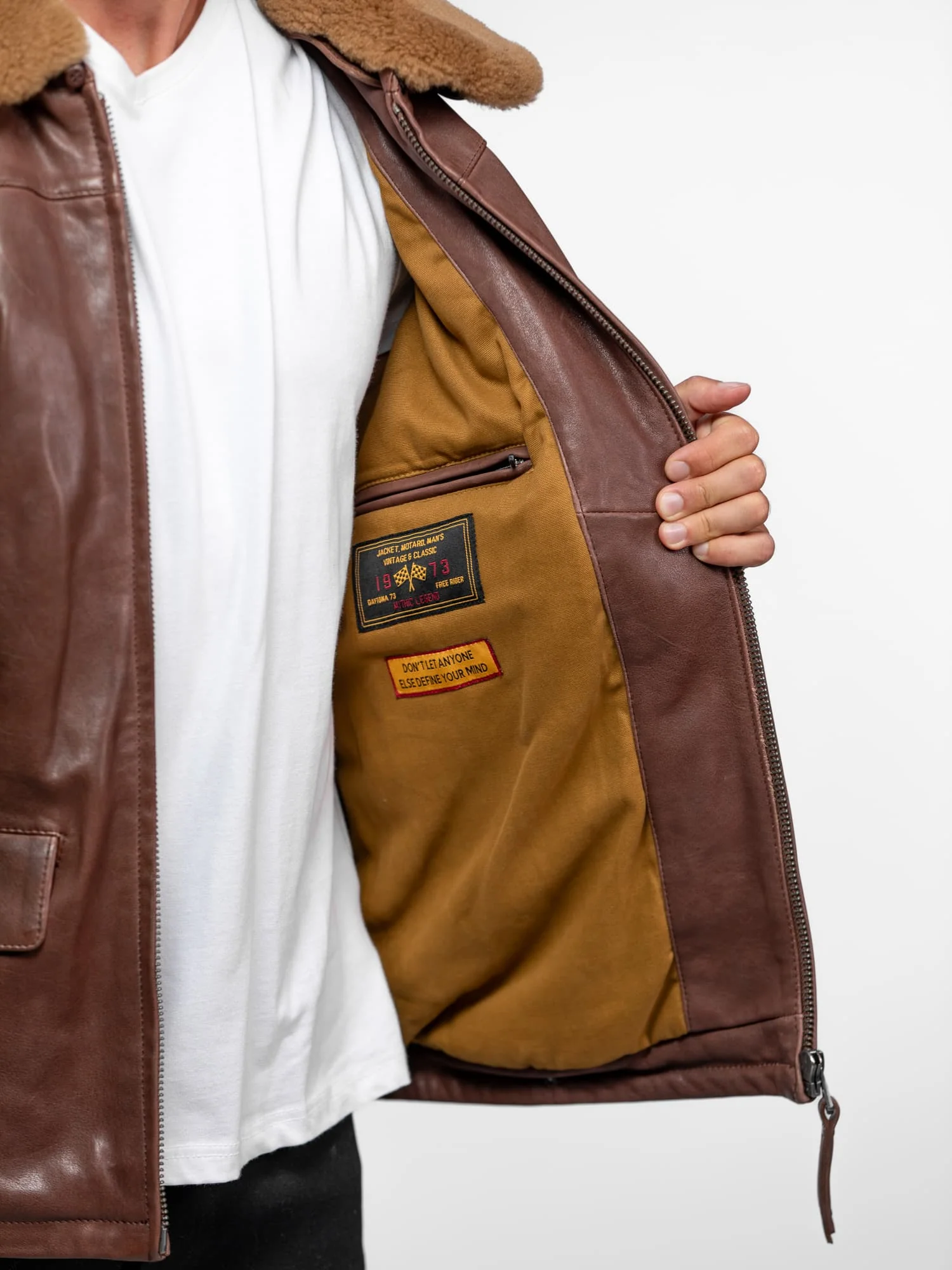 Browning - Veste aviateur en cuir - Image 5
