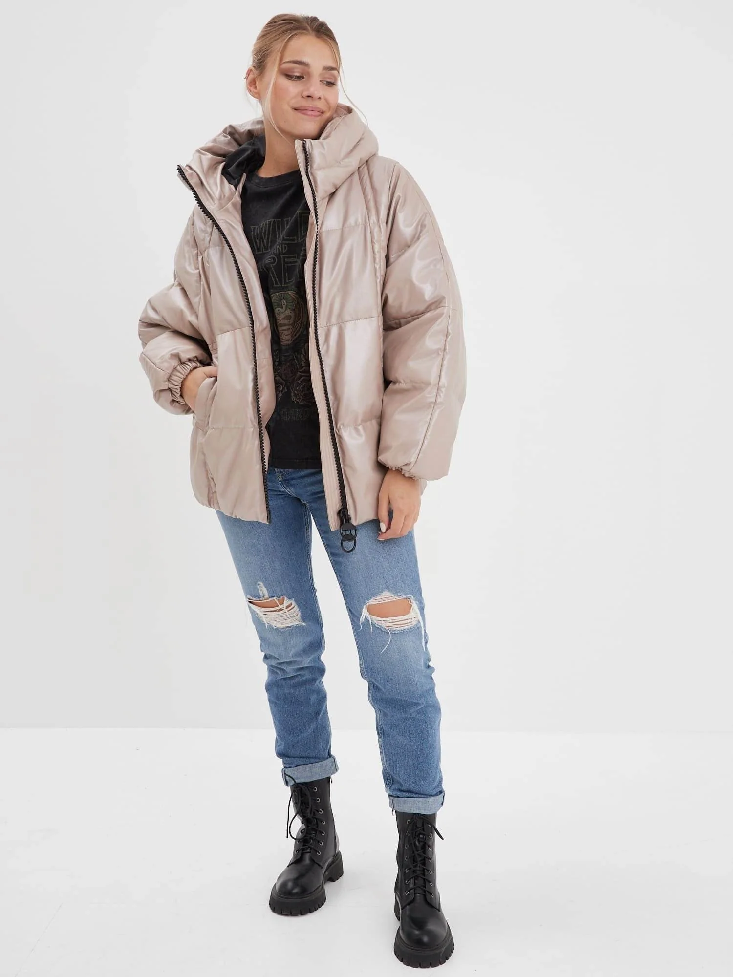 Bulia - Doudoune en cuir femme - Image 12