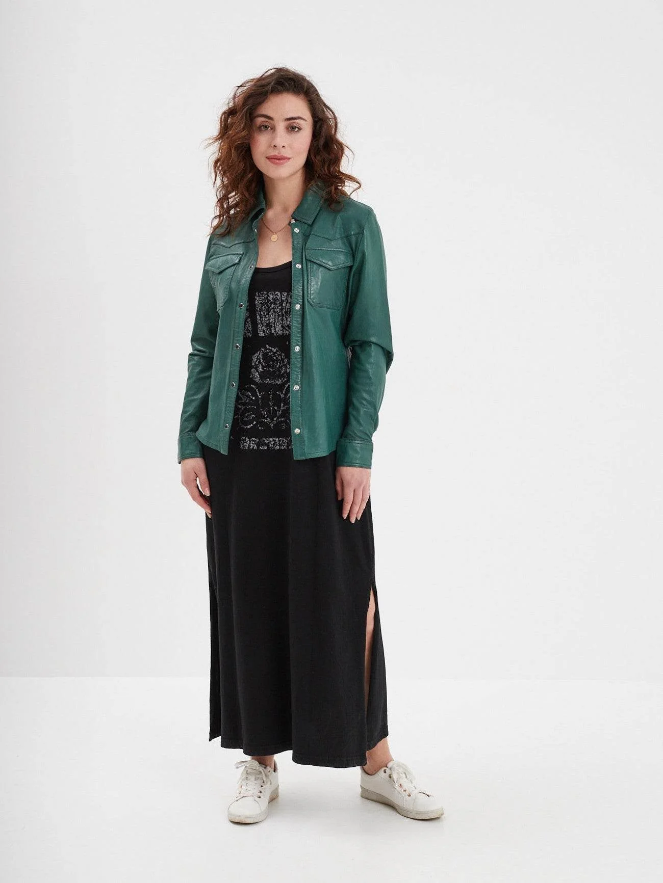 Cecilia - Chemise cuir femme - Image 11