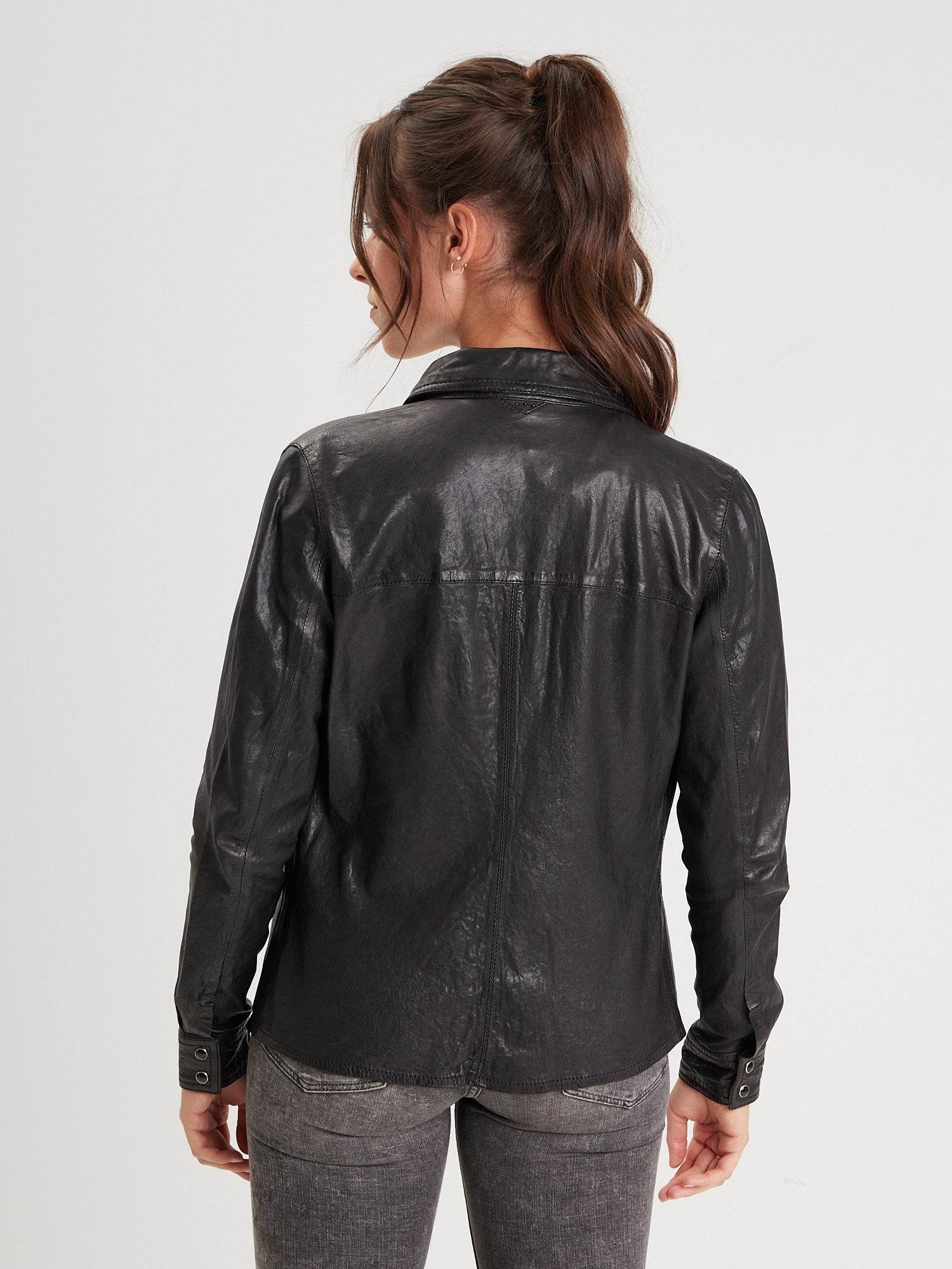 Cecilia - Chemise cuir femme - Image 5